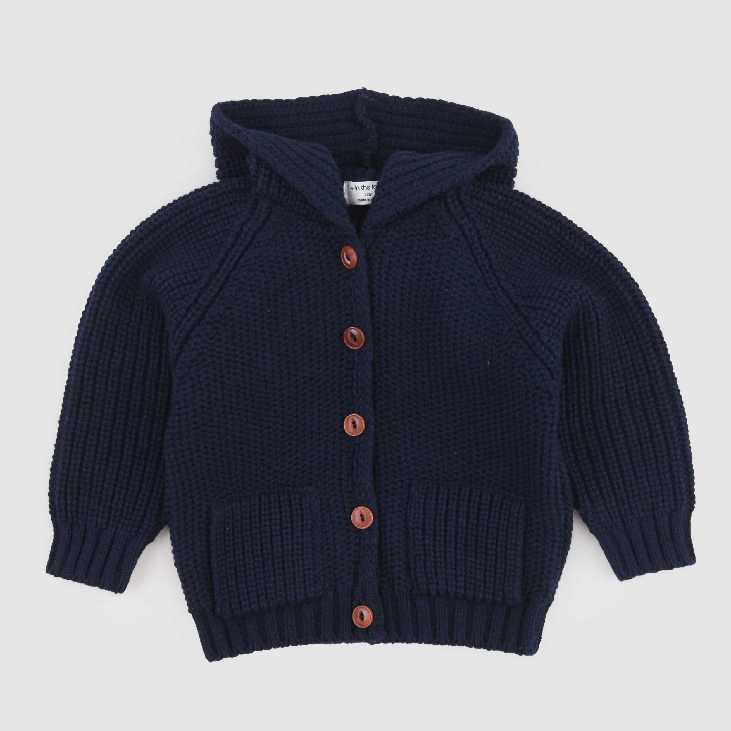 Cardigan Blu Firmato ONE MORE IN THE FAMILY - annameglio.com abbigliamento moda