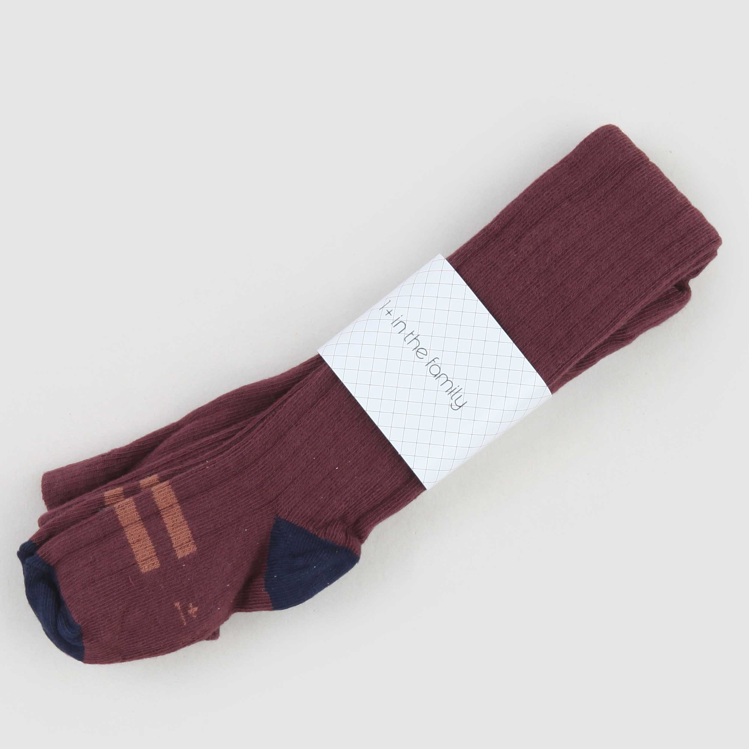 Calza Colore Melanzana By ONE MORE IN THE FAMILY - annameglio.com abbigliamento moda