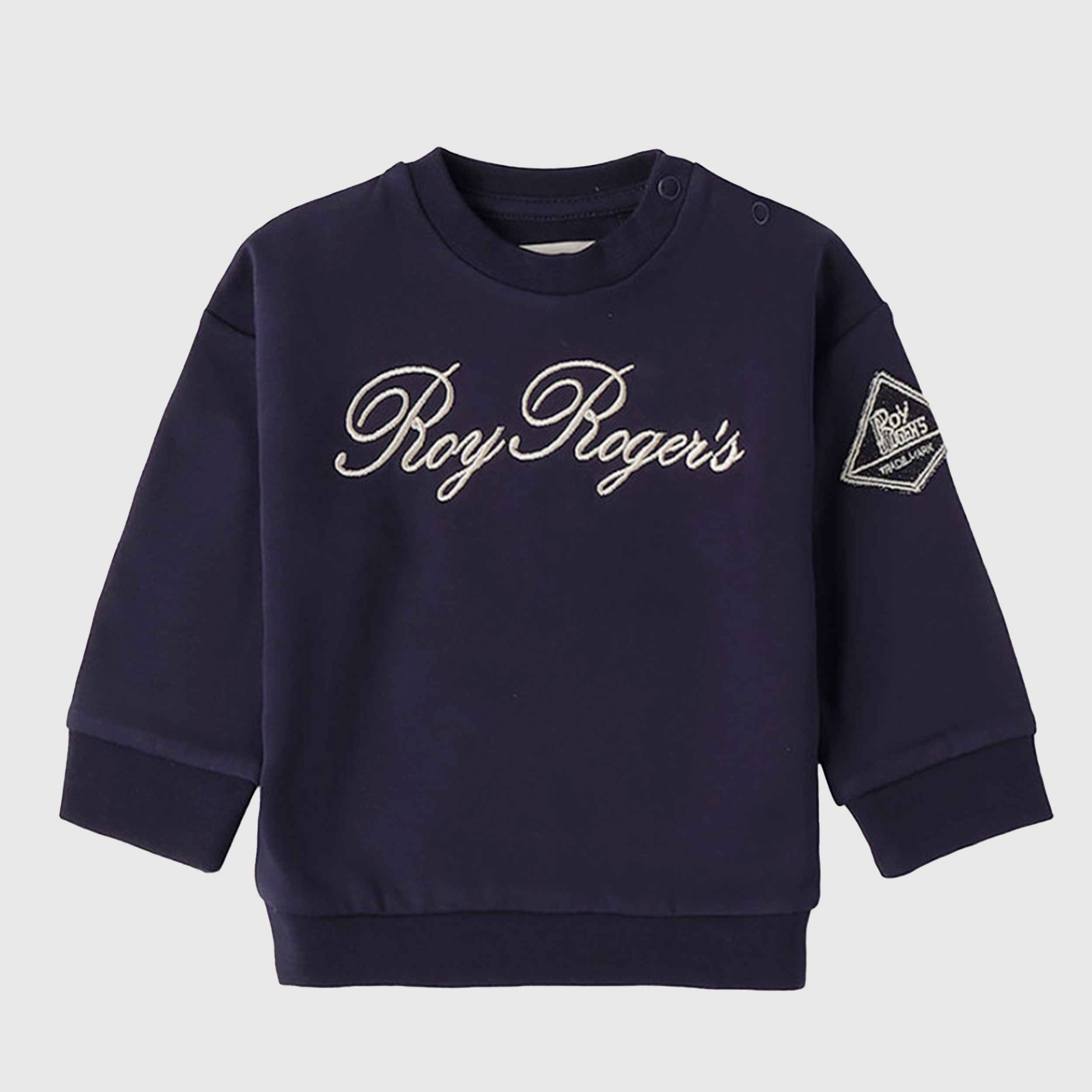 Felpa Girocollo In Cotone Firmata ROY ROGERS - annameglio.com abbigliamento moda