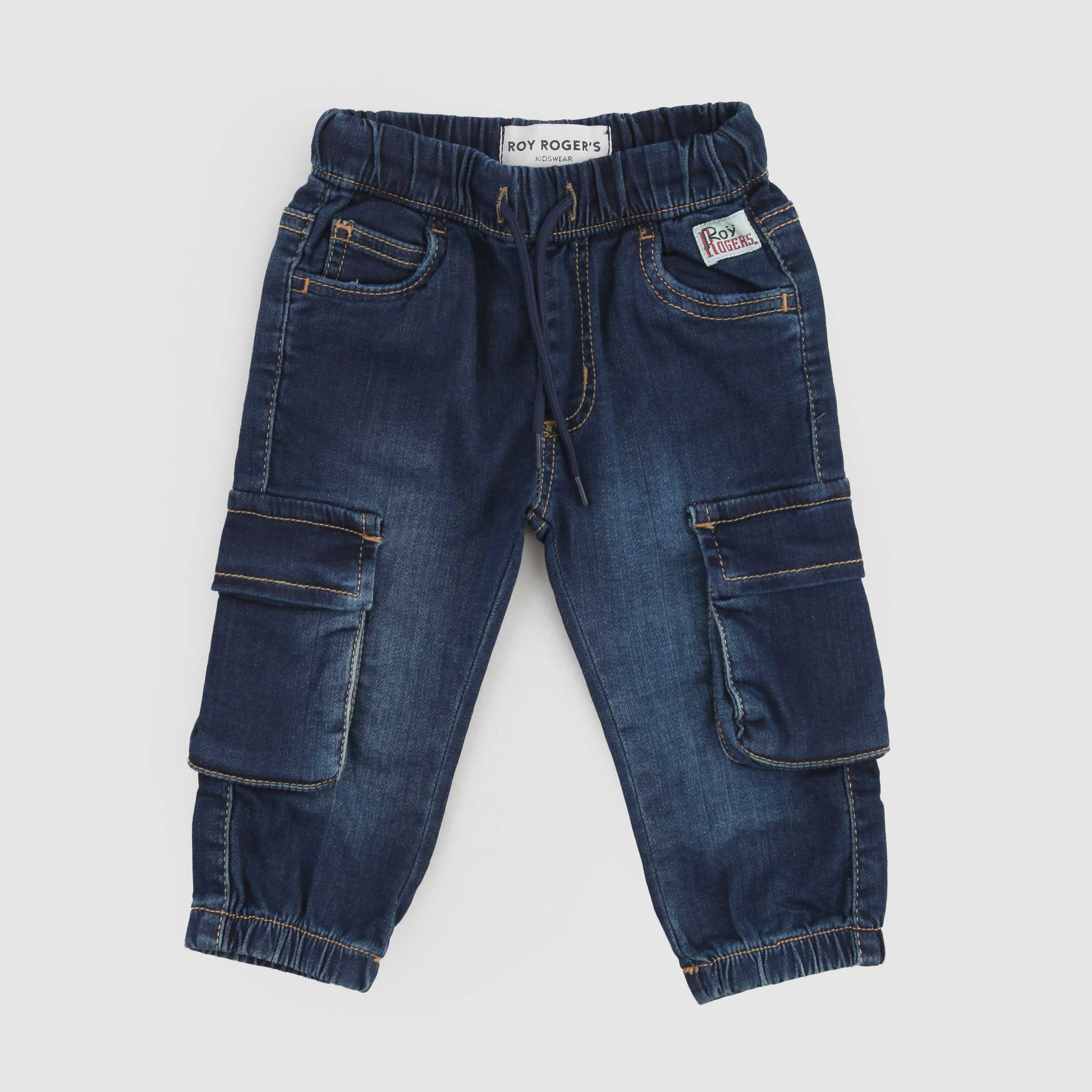 Jeans Denim In Stile Cargo Firmati ROY ROGERS - annameglio.com abbigliamento moda