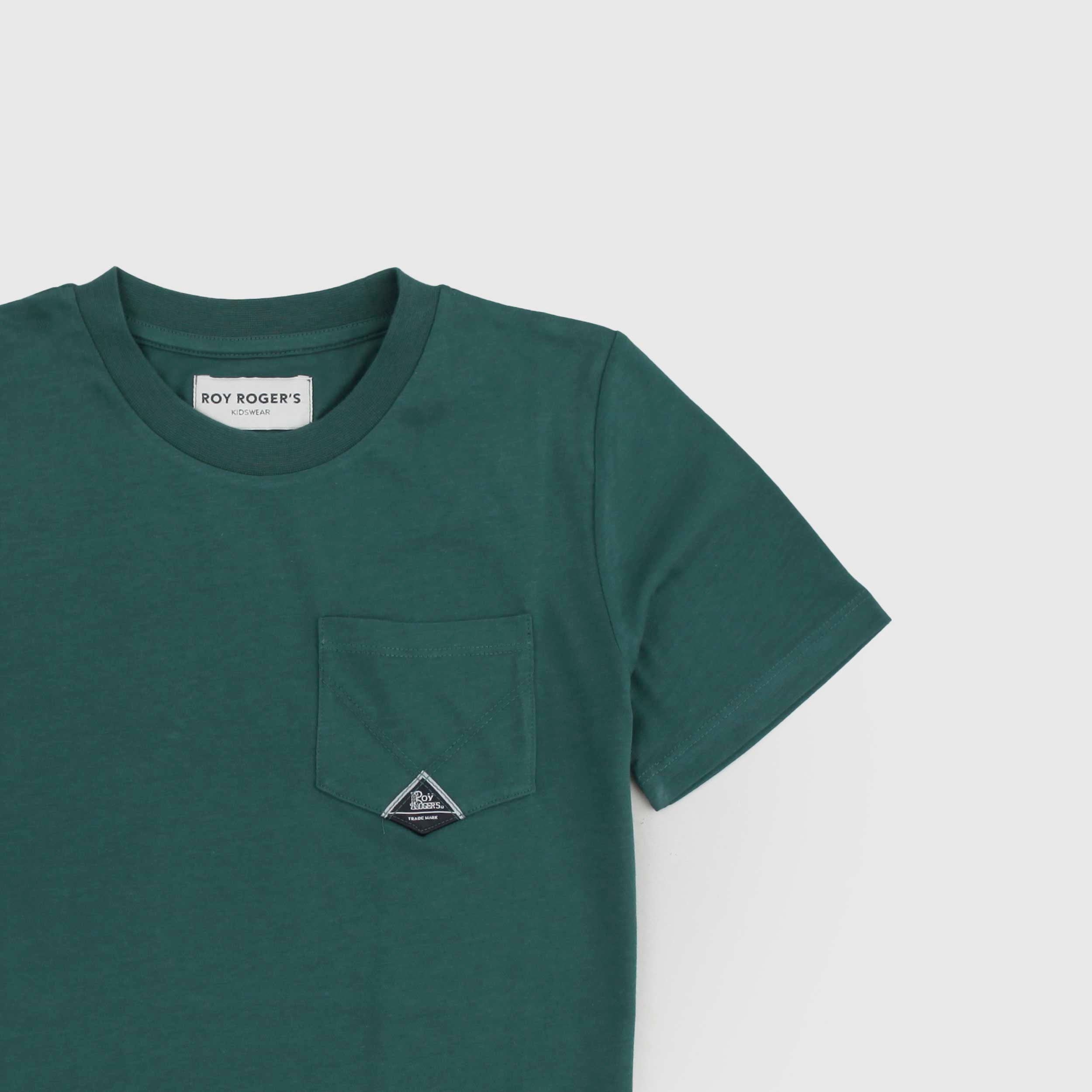 T-shirt Verde Con Targhetta Firmata ROY ROGERS - annameglio.com abbigliamento moda