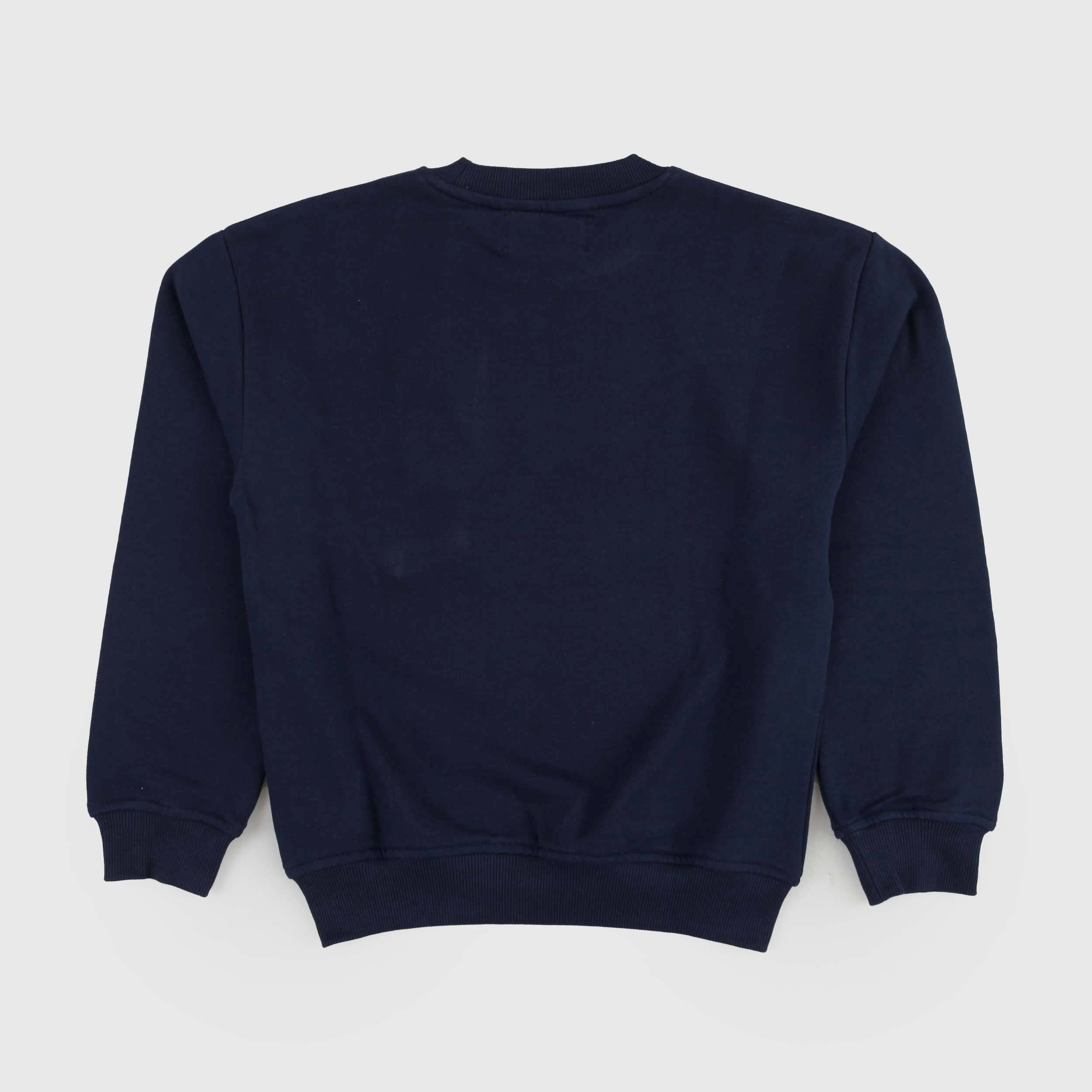 Felpa Blu Con Taschino Di Jeans Firmata ROY ROGERS - annameglio.com abbigliamento moda