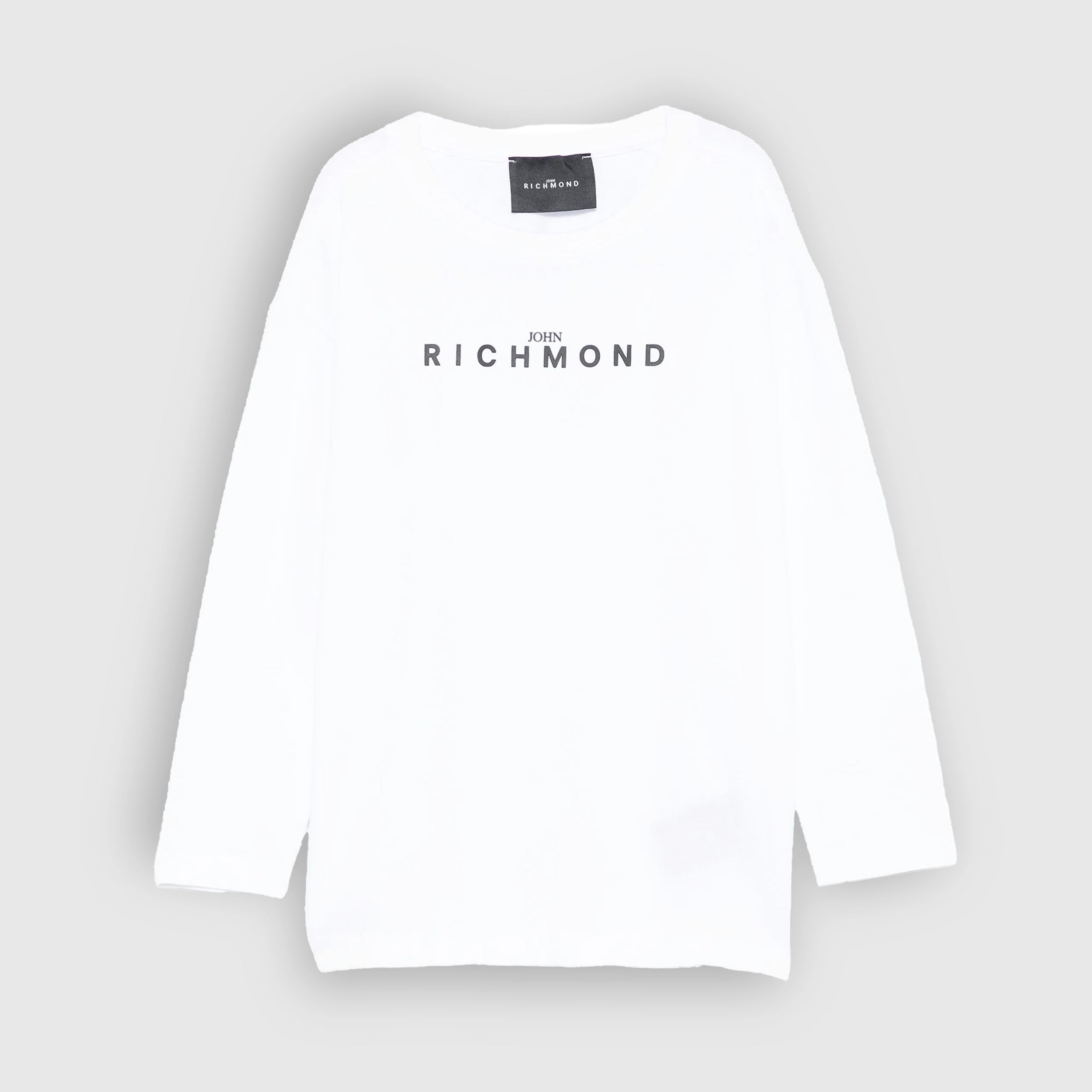 T-shirt Bianca A Maniche Lunghe By JOHN RICHMOND - annameglio.com abbigliamento moda