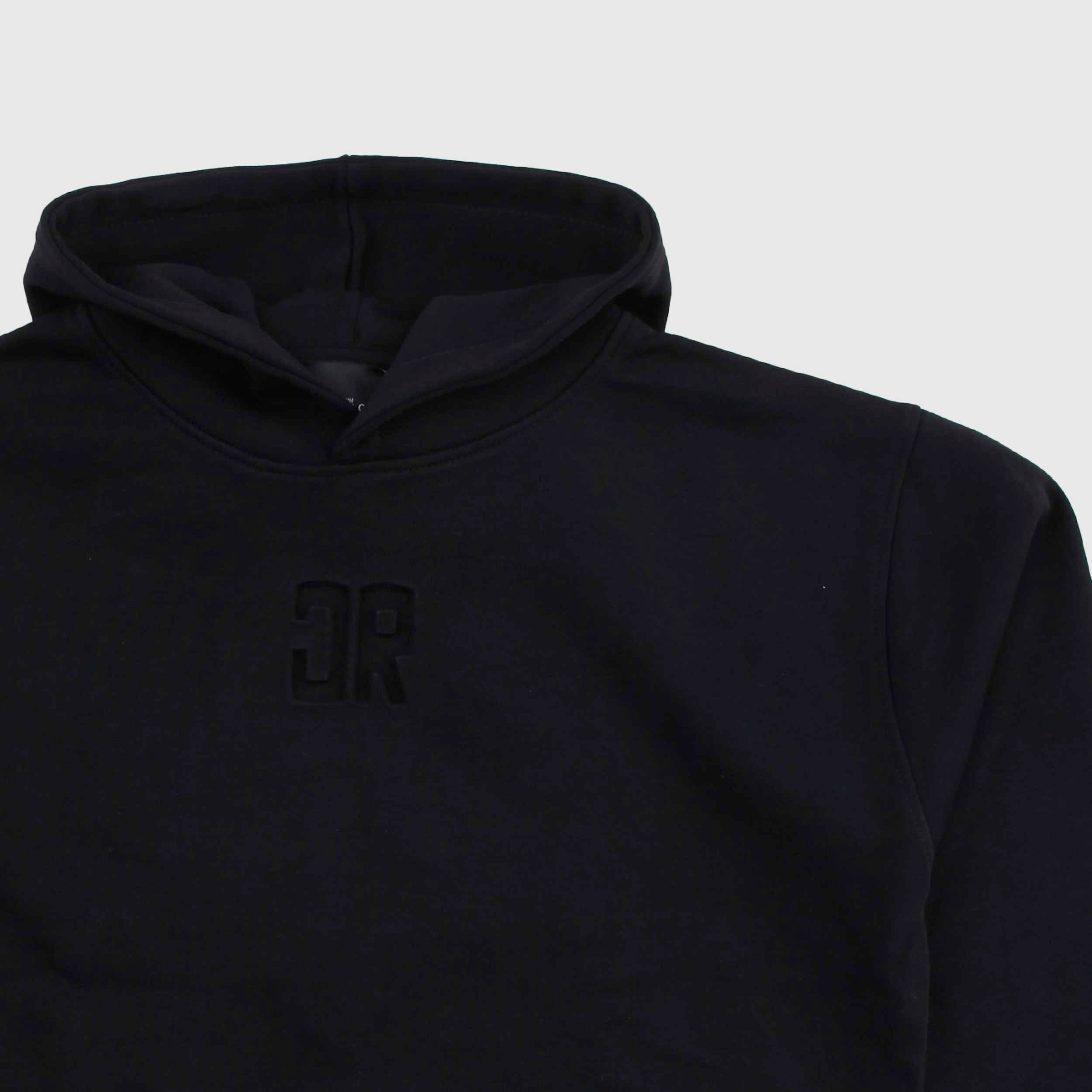 Felpa Nera E Logo In Rilievo Firmata JOHN RICHMOND - annameglio.com abbigliamento moda