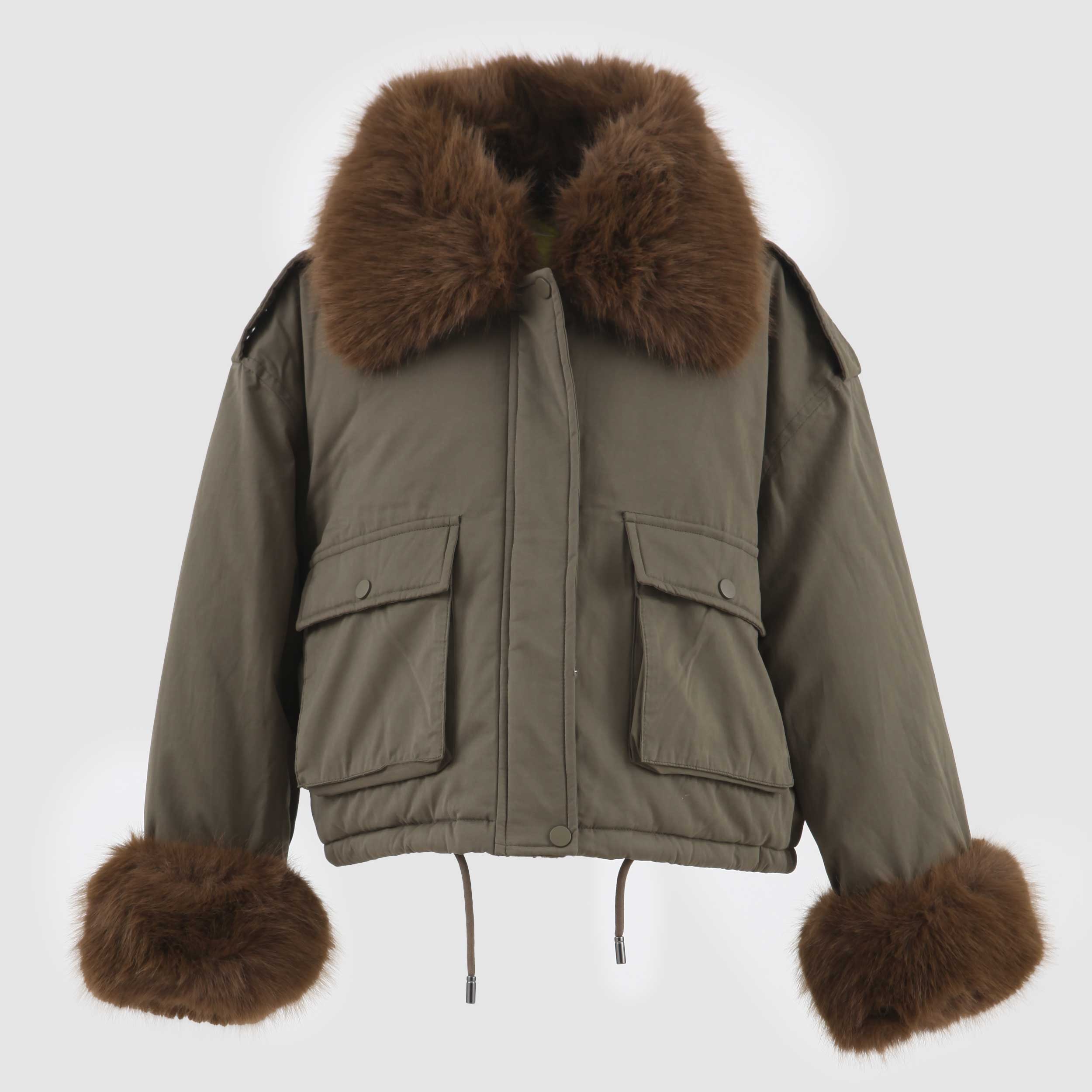 Giubbino Crop Con Ecopelliccia Firmato TOBETOO - annameglio.com abbigliamento moda