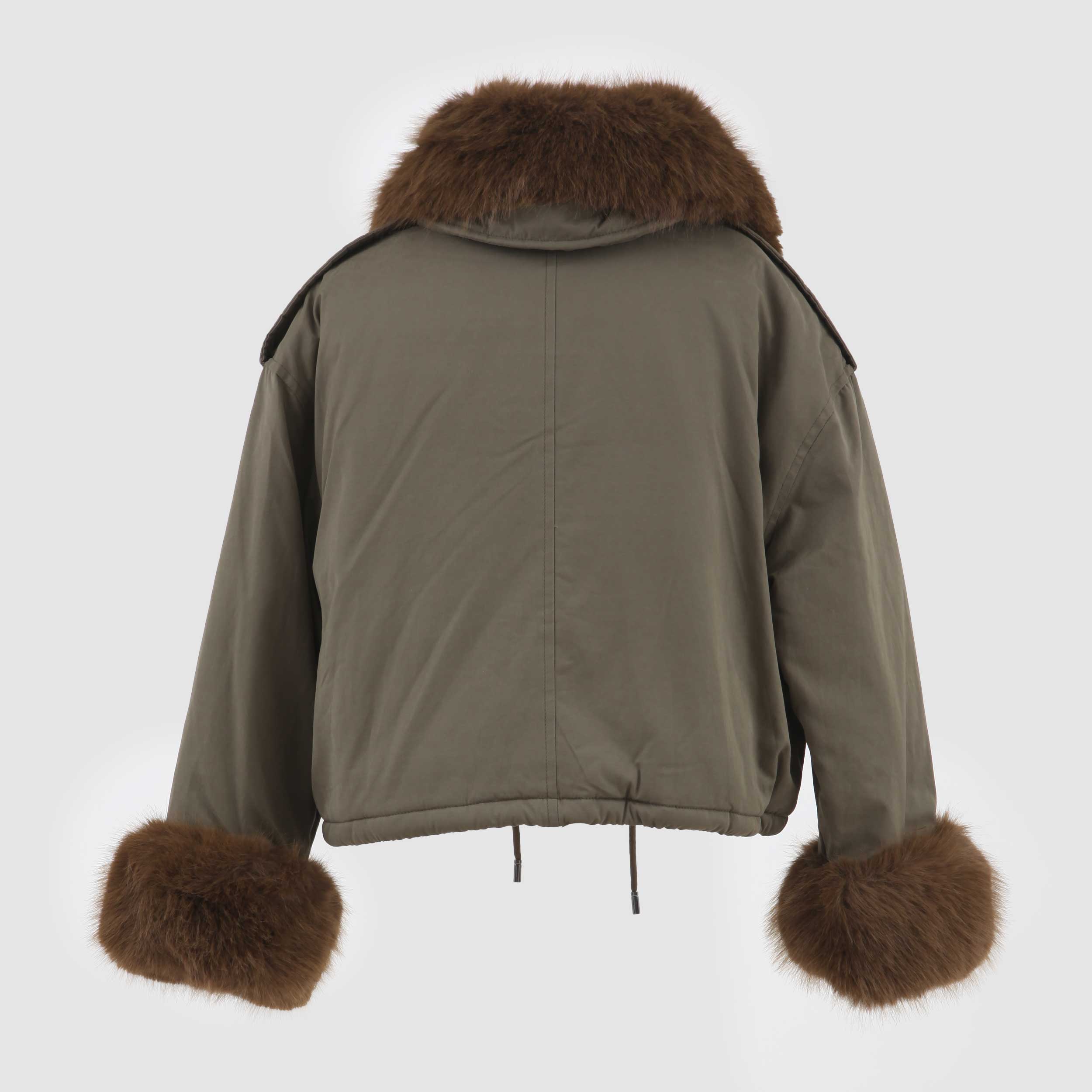 Giubbino Crop Con Ecopelliccia Firmato TOBETOO - annameglio.com abbigliamento moda