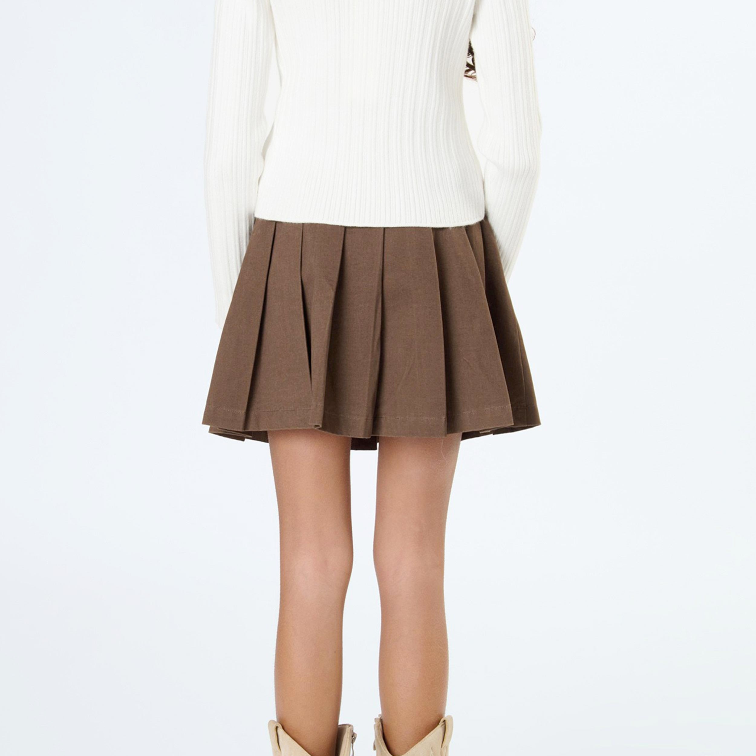 Gonna Marrone A Pieghe Firmata TOBETOO - annameglio.com abbigliamento moda