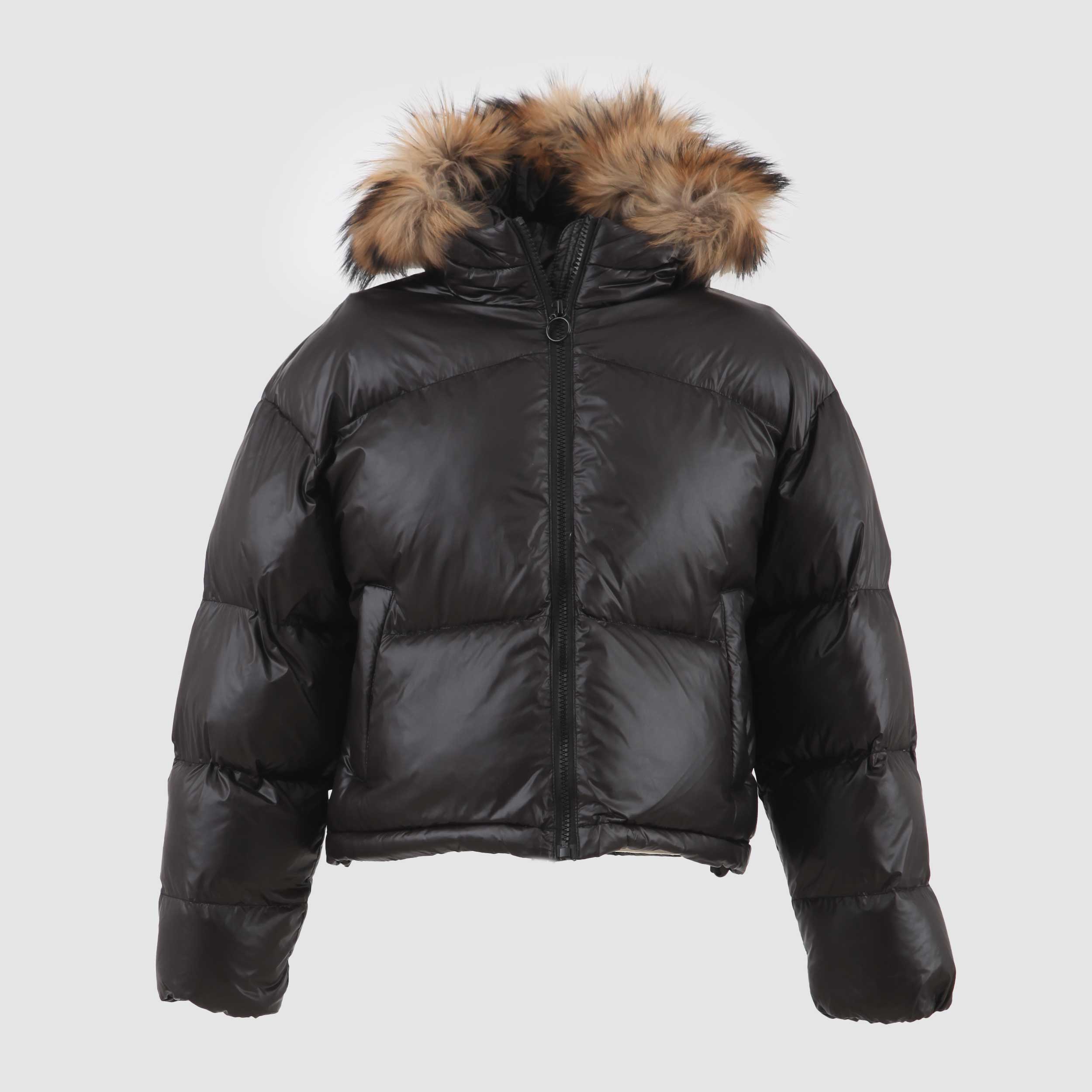 Piumino Nero Con Pelliccia Firmato TOBETOO - annameglio.com abbigliamento moda