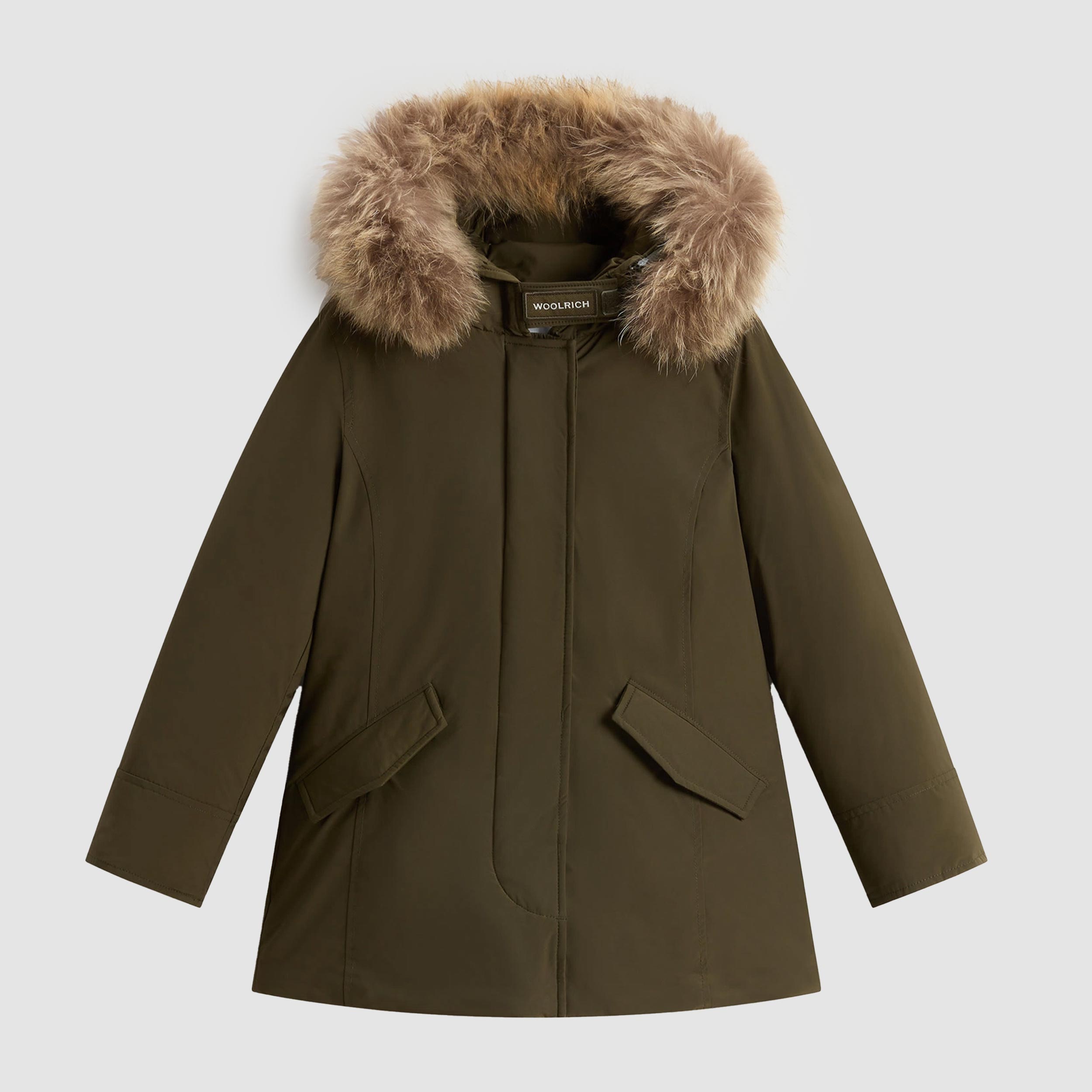 Arctic Parka Verde Con Pelliccia Firmato WOOLRICH - annameglio.com abbigliamento moda