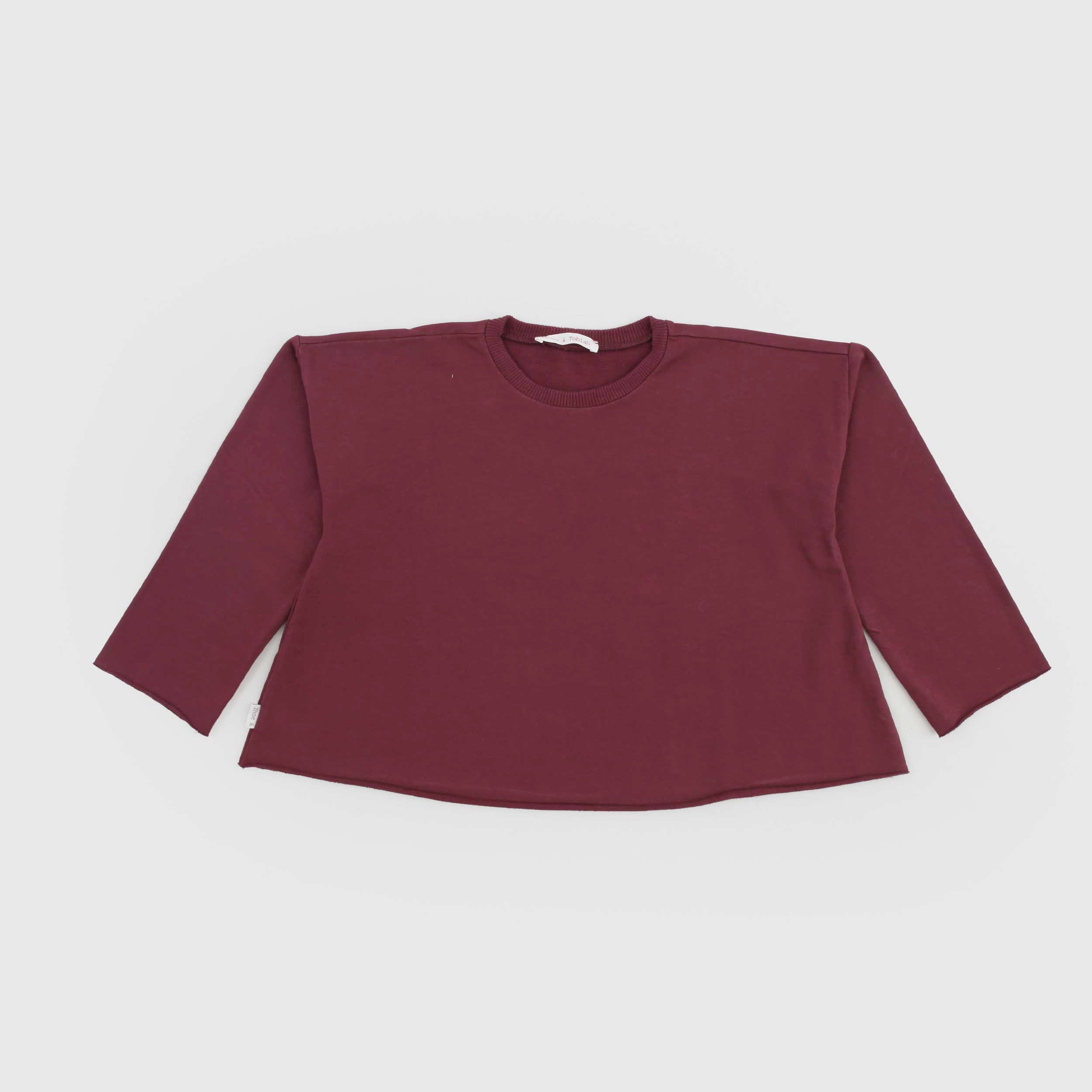 Felpa Bordeaux Svasata Firmata ZHOE & TOBIAH - annameglio.com abbigliamento moda