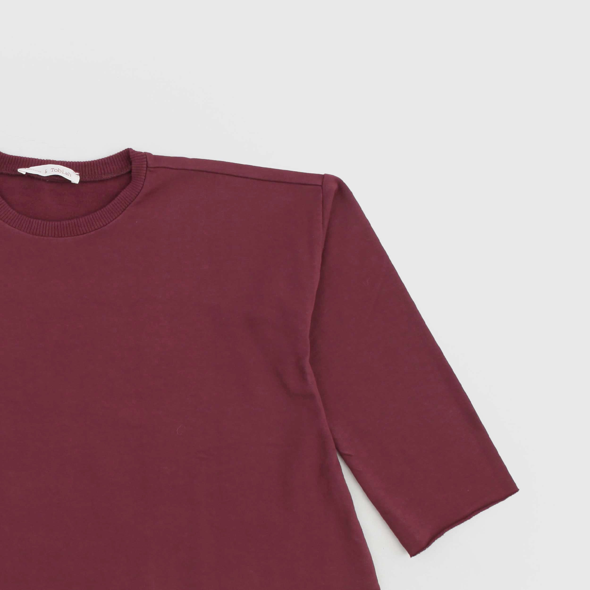 Felpa Bordeaux Svasata Firmata ZHOE & TOBIAH - annameglio.com abbigliamento moda