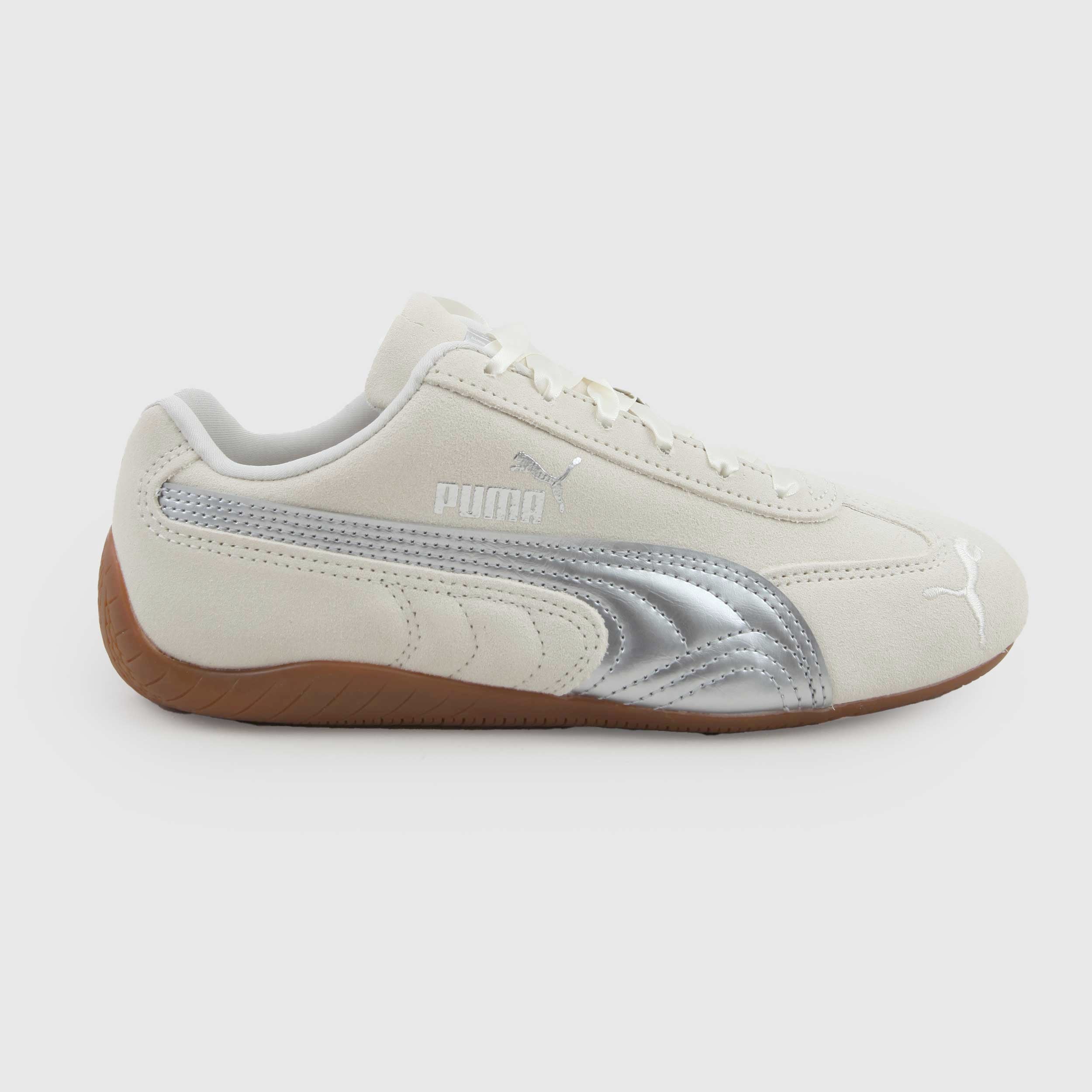Sneakers Speedcat OG Bianco E Argento Firmate PUMA - annameglio.com abbigliamento moda
