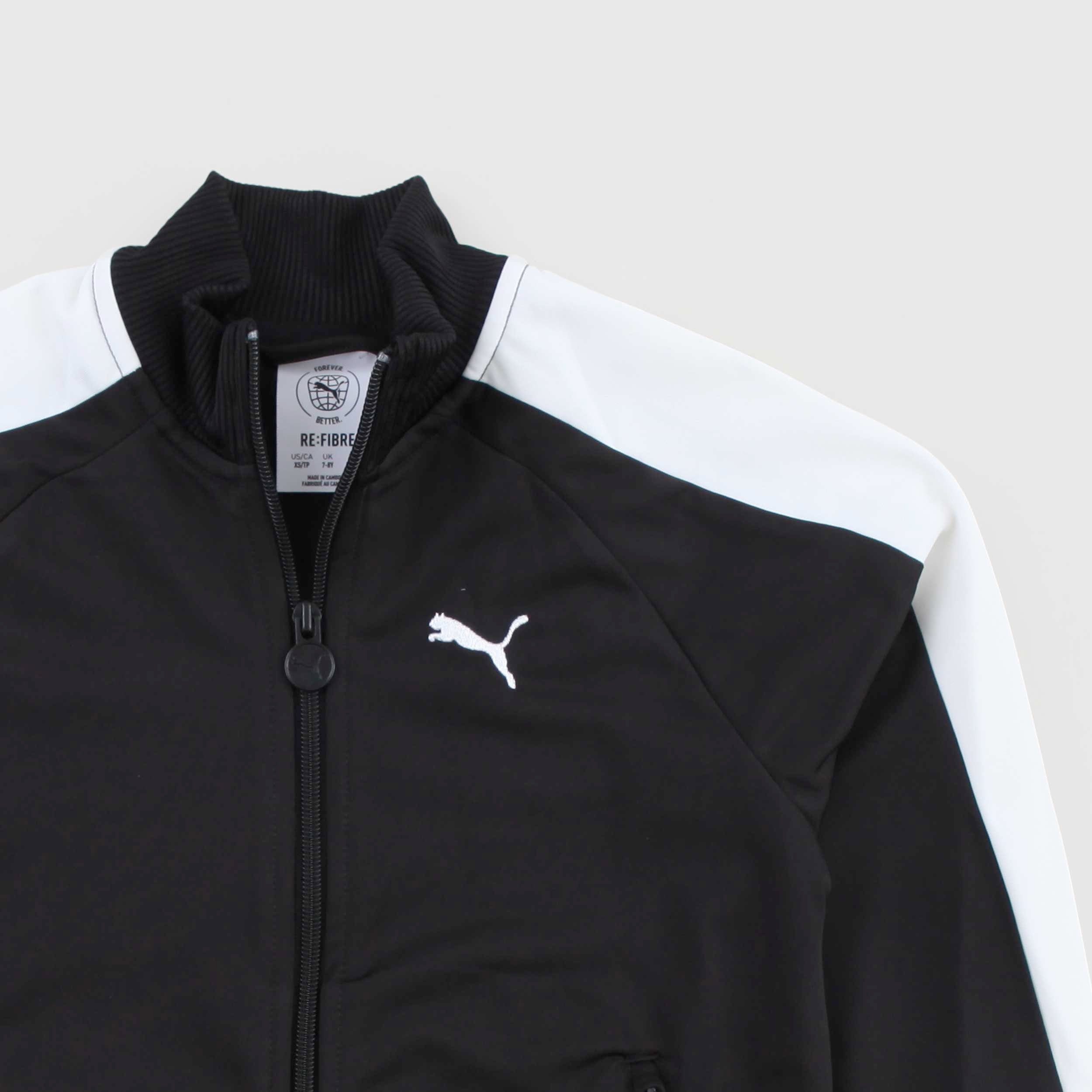 Felpa Nera Con Zip E Bande Laterali Firmata PUMA - annameglio.com abbigliamento moda