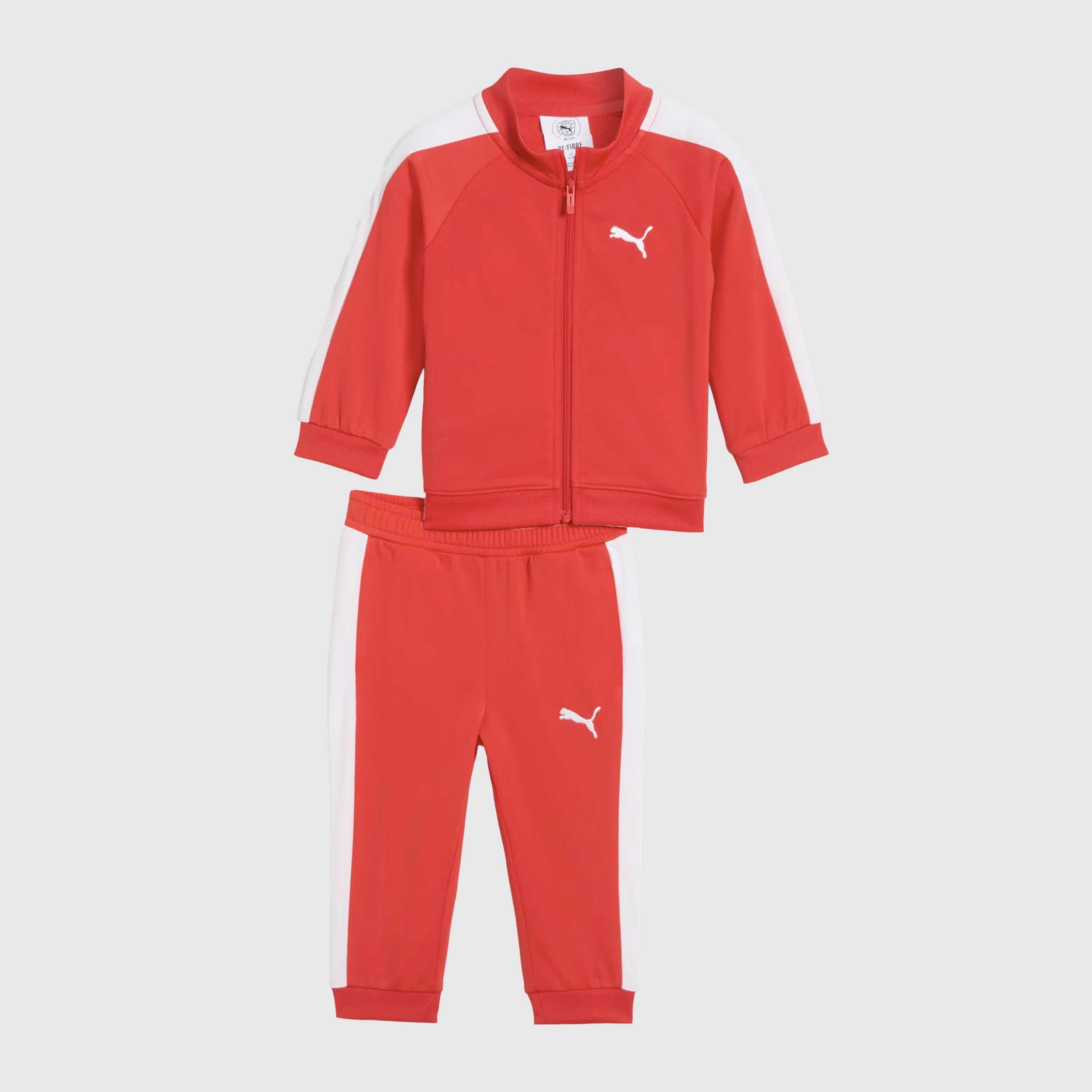 Tuta Minicat Rossa Con Bande Firmata PUMA - annameglio.com abbigliamento moda