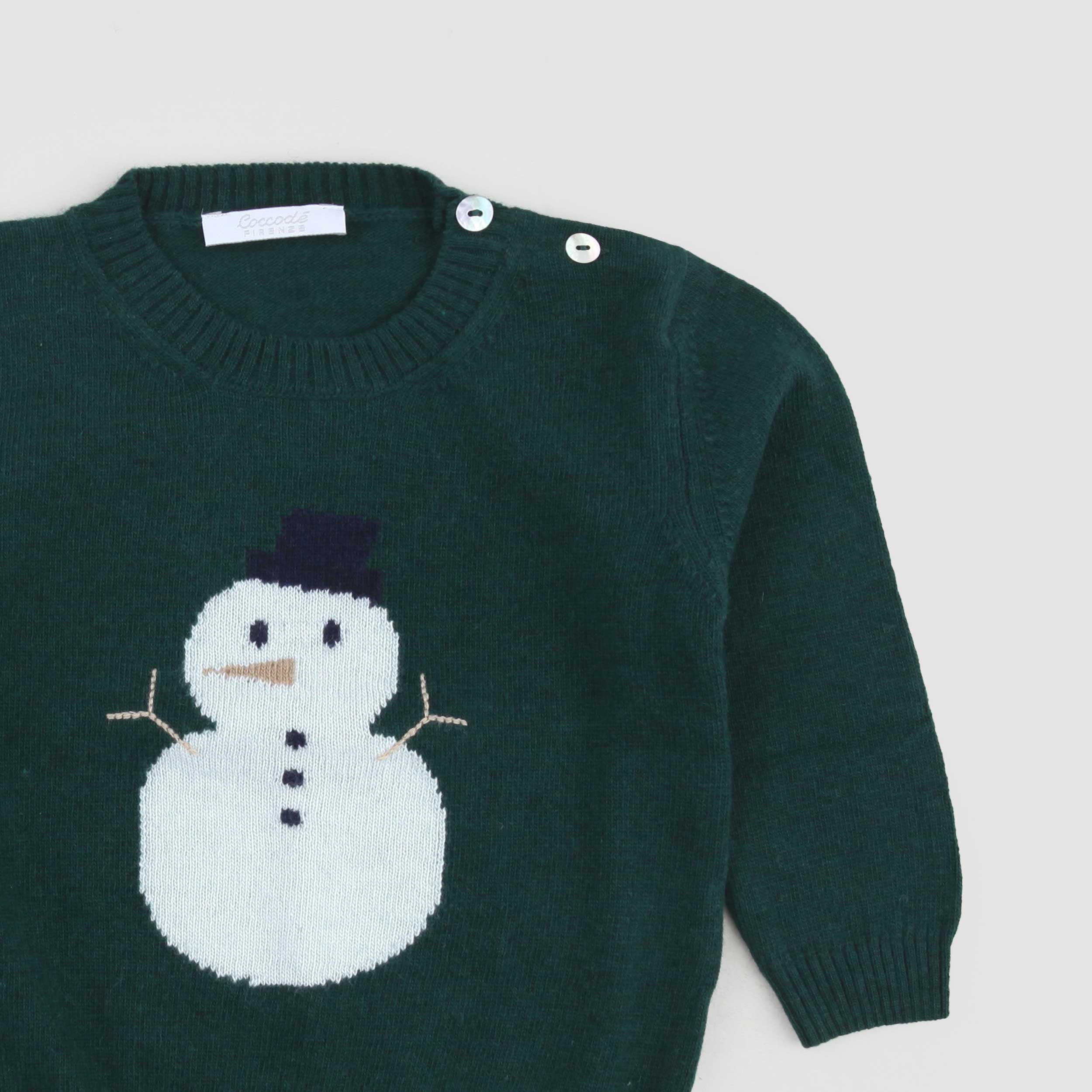 Maglione Verde E Bottoni Sulle Spalle By COCCODE - annameglio.com abbigliamento moda