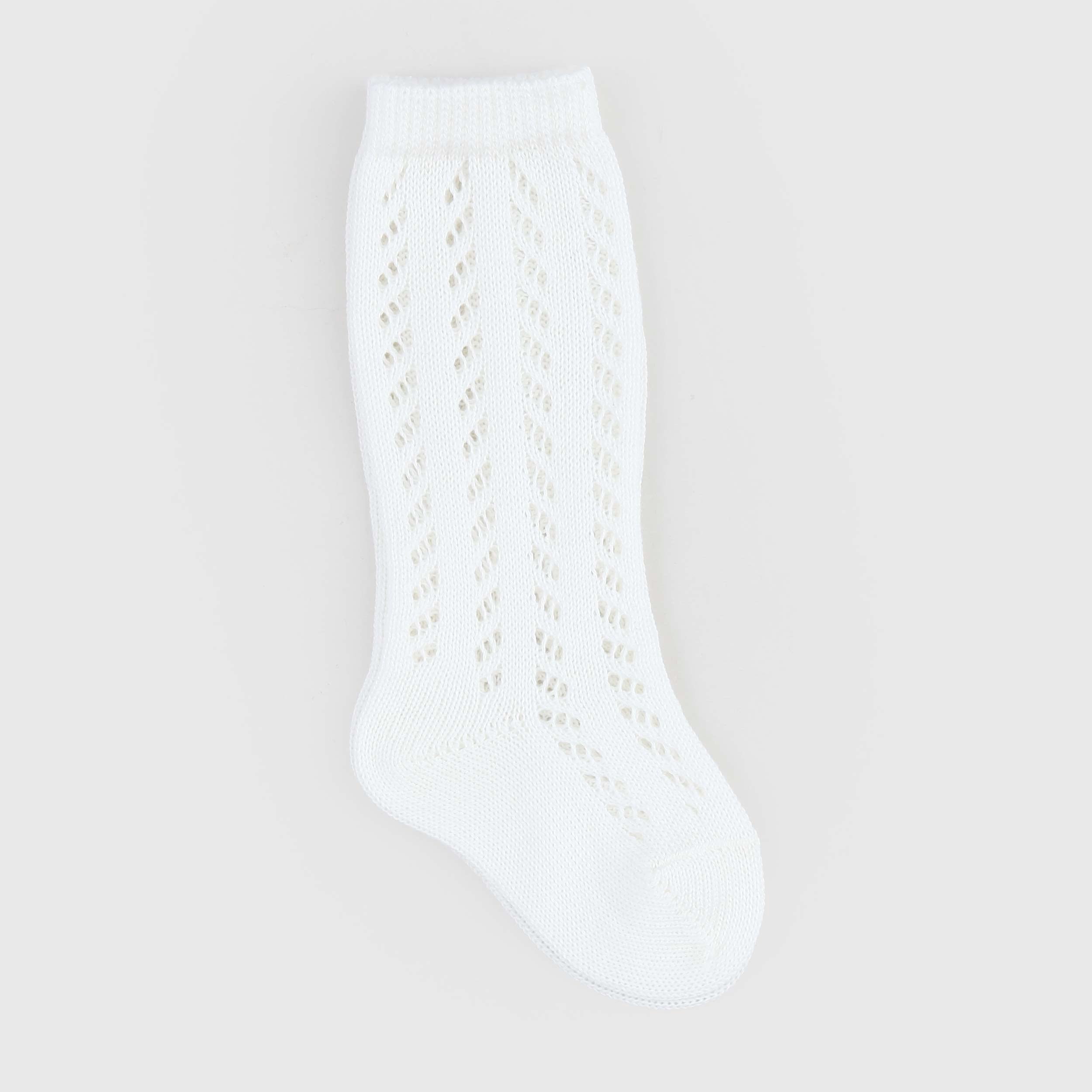 Calzettone Bianco Traforato Firmato COCCODE - annameglio.com abbigliamento moda