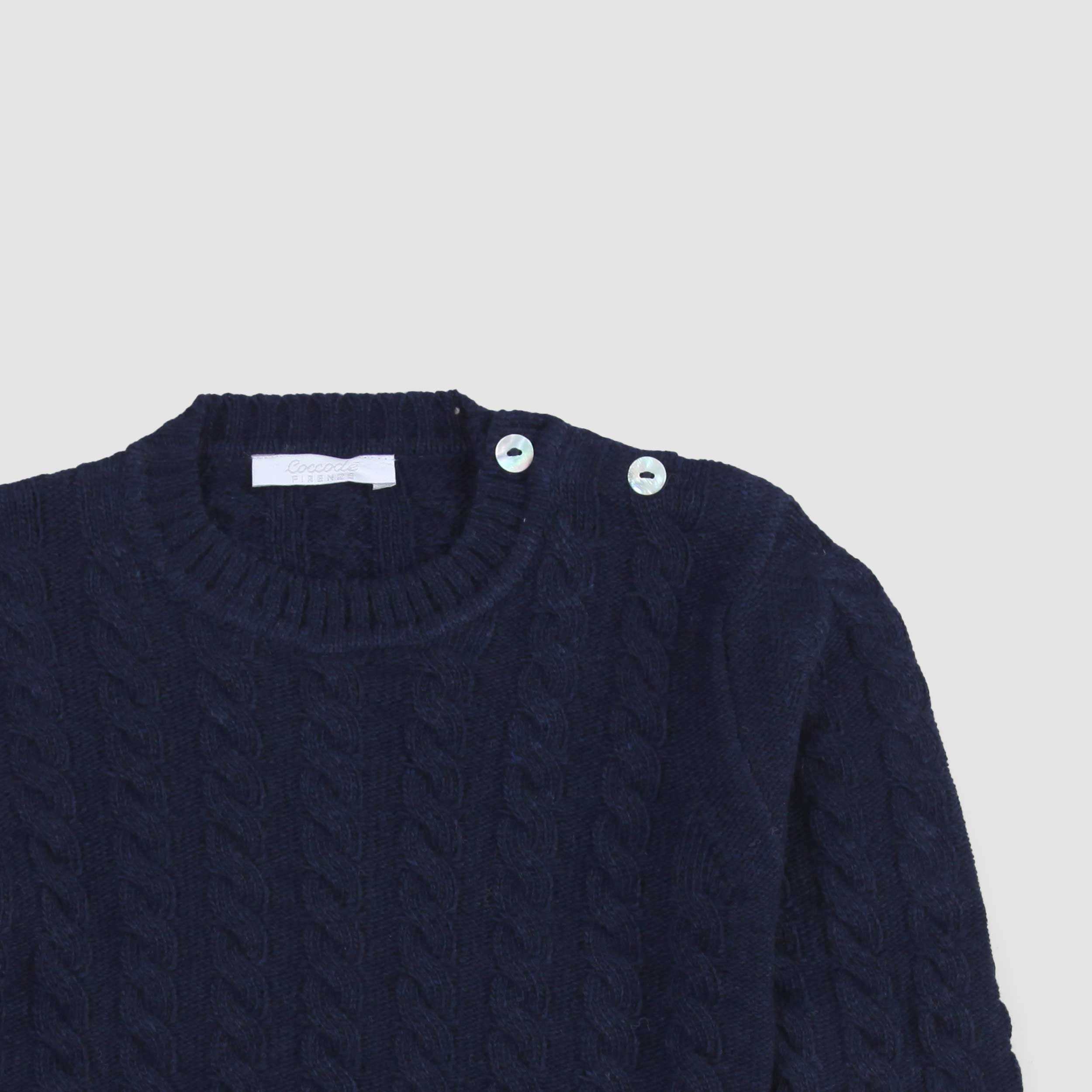 Maglioncino Blu Navy Firmato COCCODE - annameglio.com abbigliamento moda