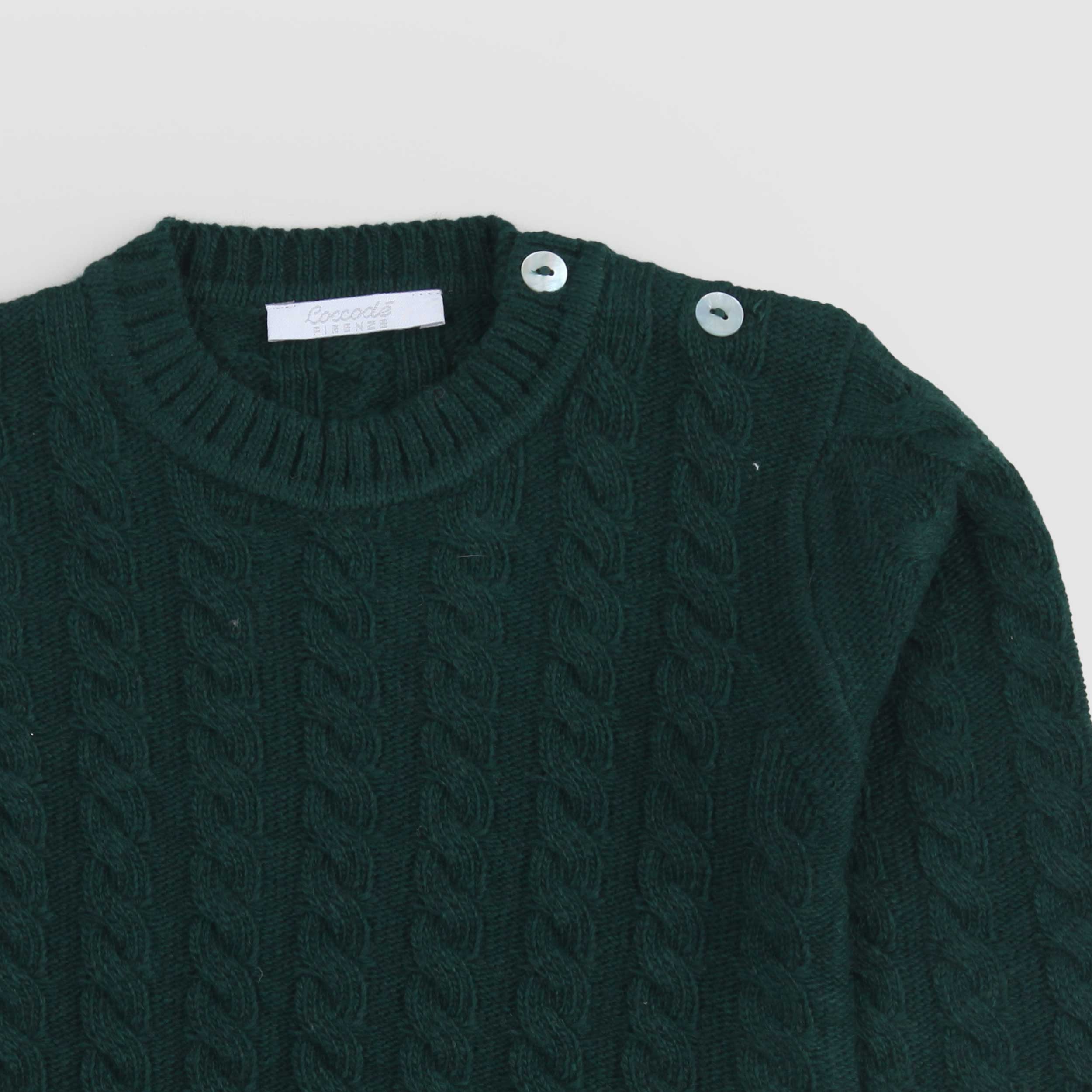 Maglioncino Verde Con Apertura Firmato COCCODE - annameglio.com abbigliamento moda