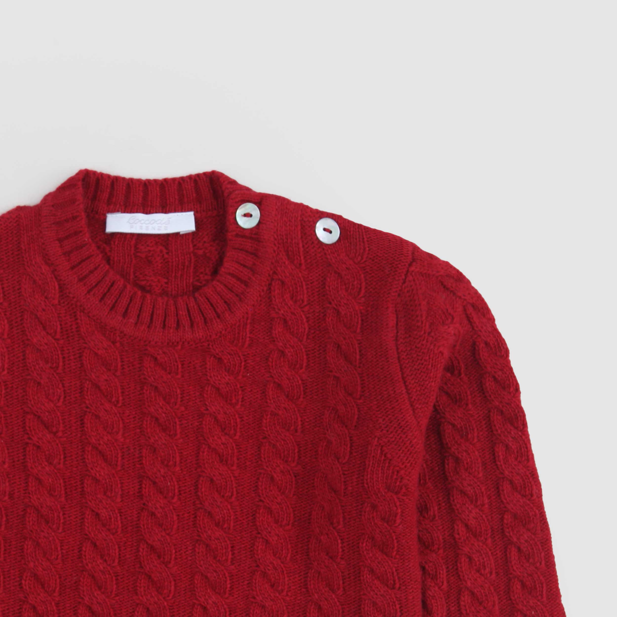 Maglioncino Rosso Con Apertura Firmato COCCODE - annameglio.com abbigliamento moda