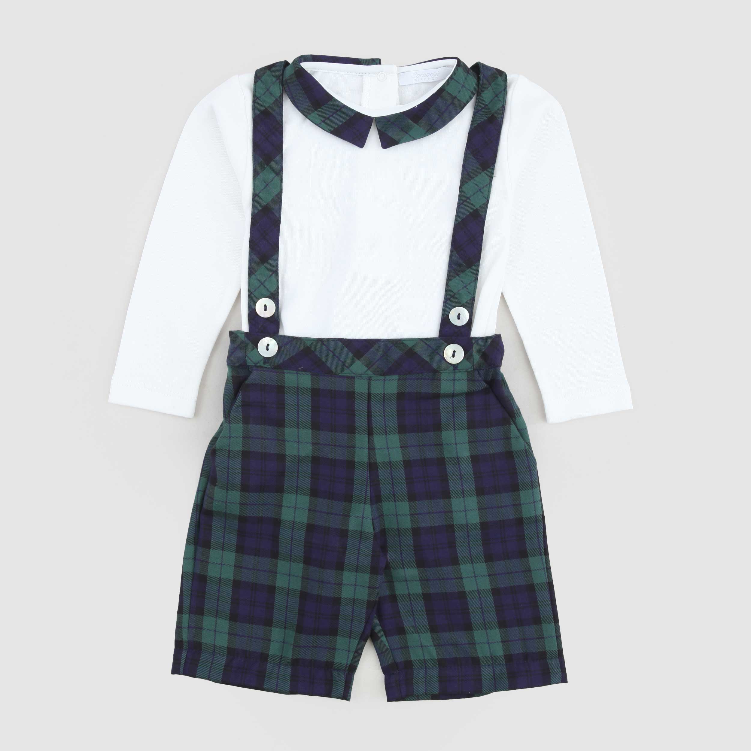 Completo Scozzese Verde E Blu Firmato COCCODE - annameglio.com abbigliamento moda