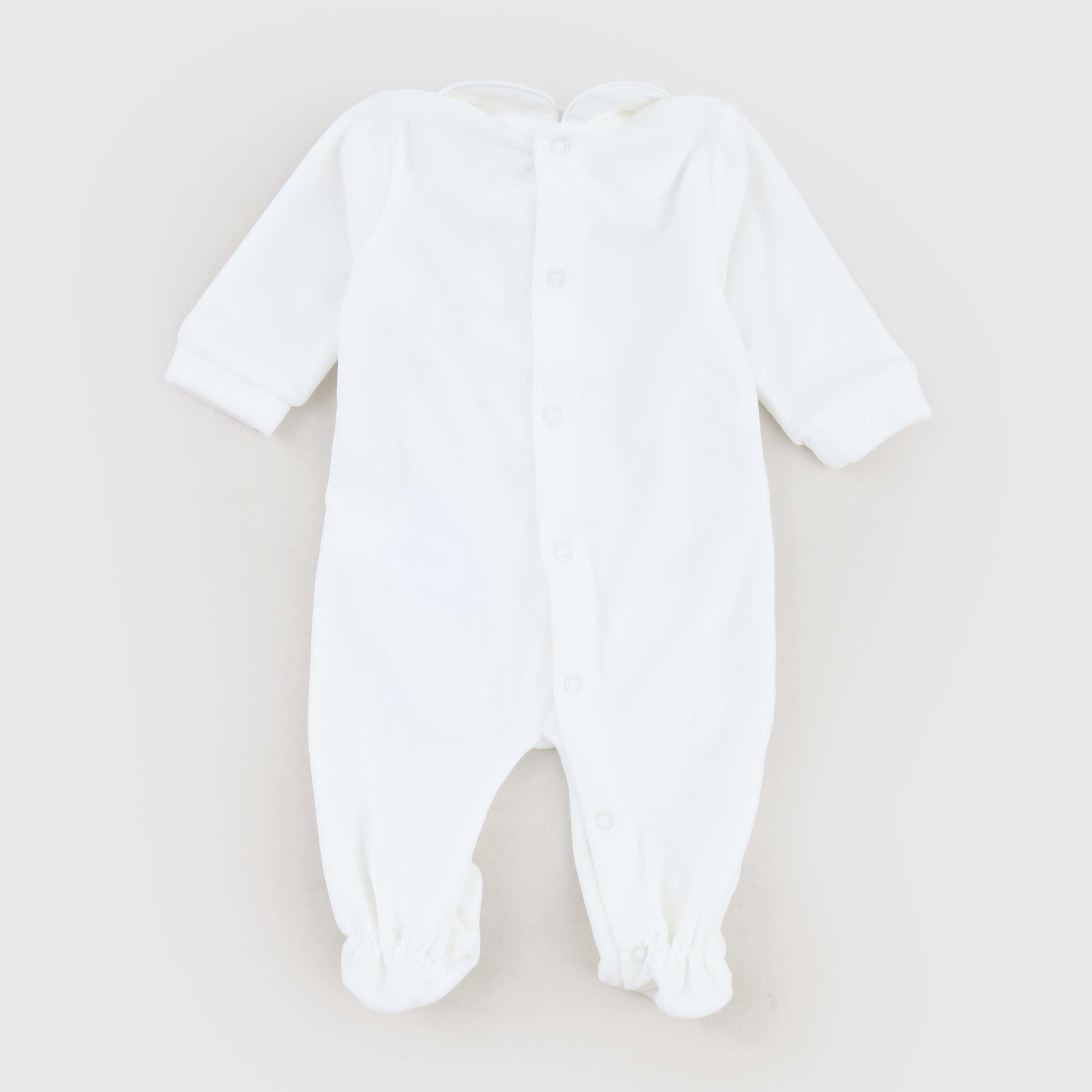 Tutina Bianca Con Ricamo Tono Su Tono By COCCODE - annameglio.com abbigliamento moda