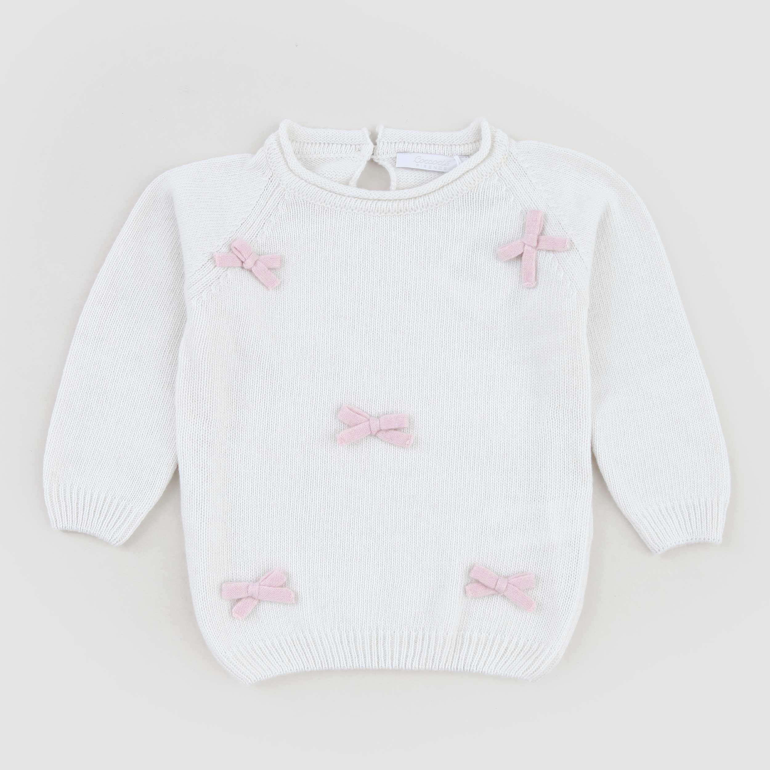 Maglioncino Con Fiocchi Rosa Firmato COCCODE - annameglio.com abbigliamento moda