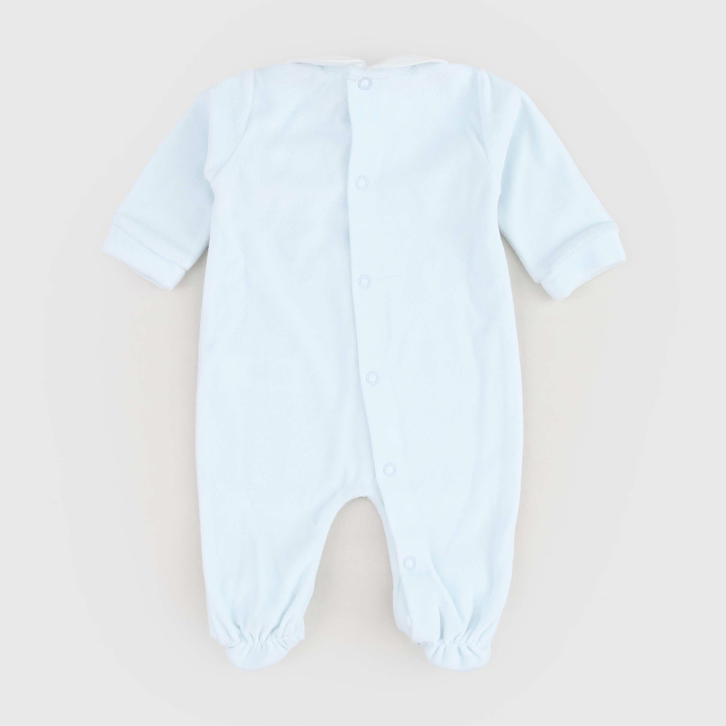 Tutina Celeste Con Colletto Piquet Firmato COCCODE - annameglio.com abbigliamento moda