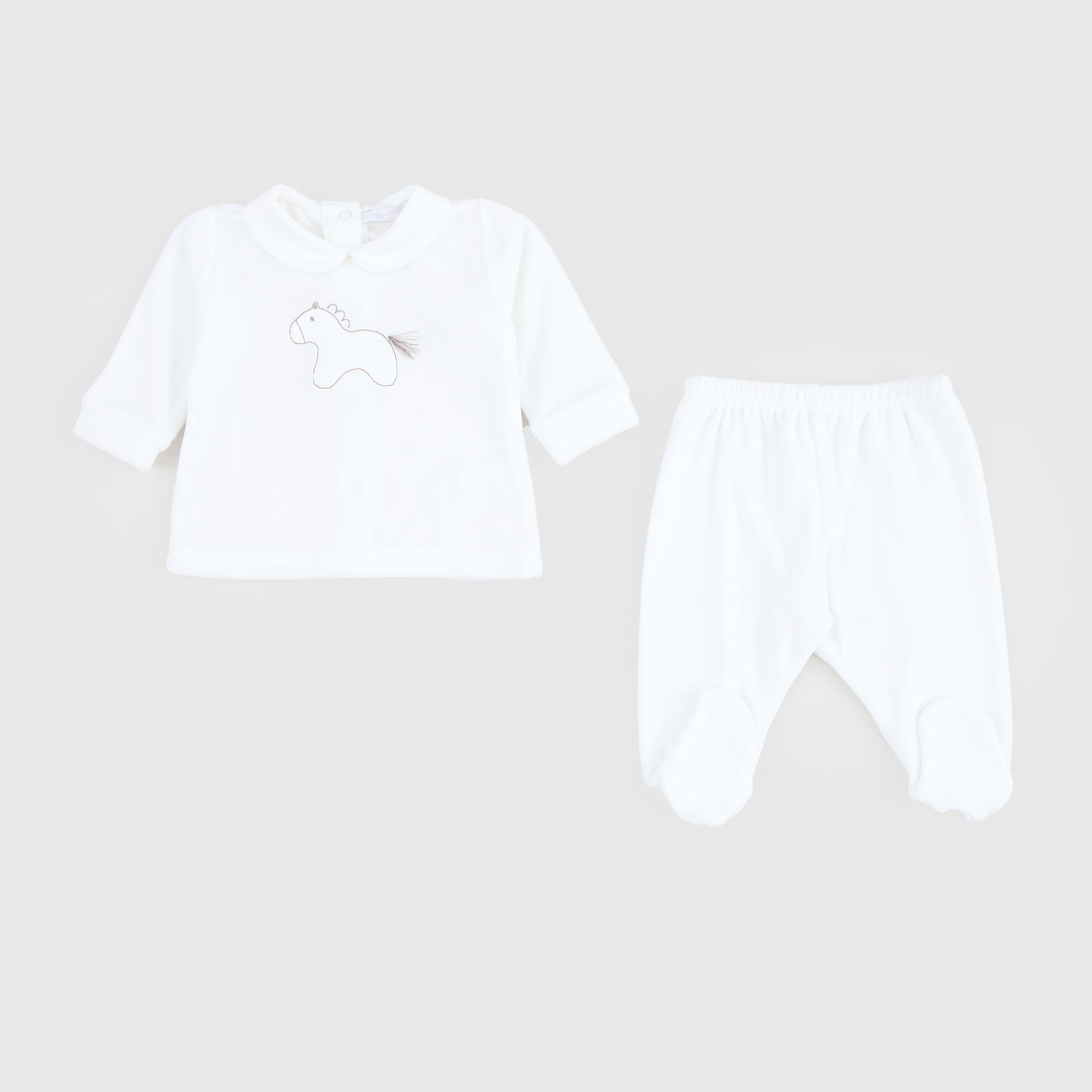 Completo Due Pezzi Con Ricamo Firmato COCCODE - annameglio.com abbigliamento moda