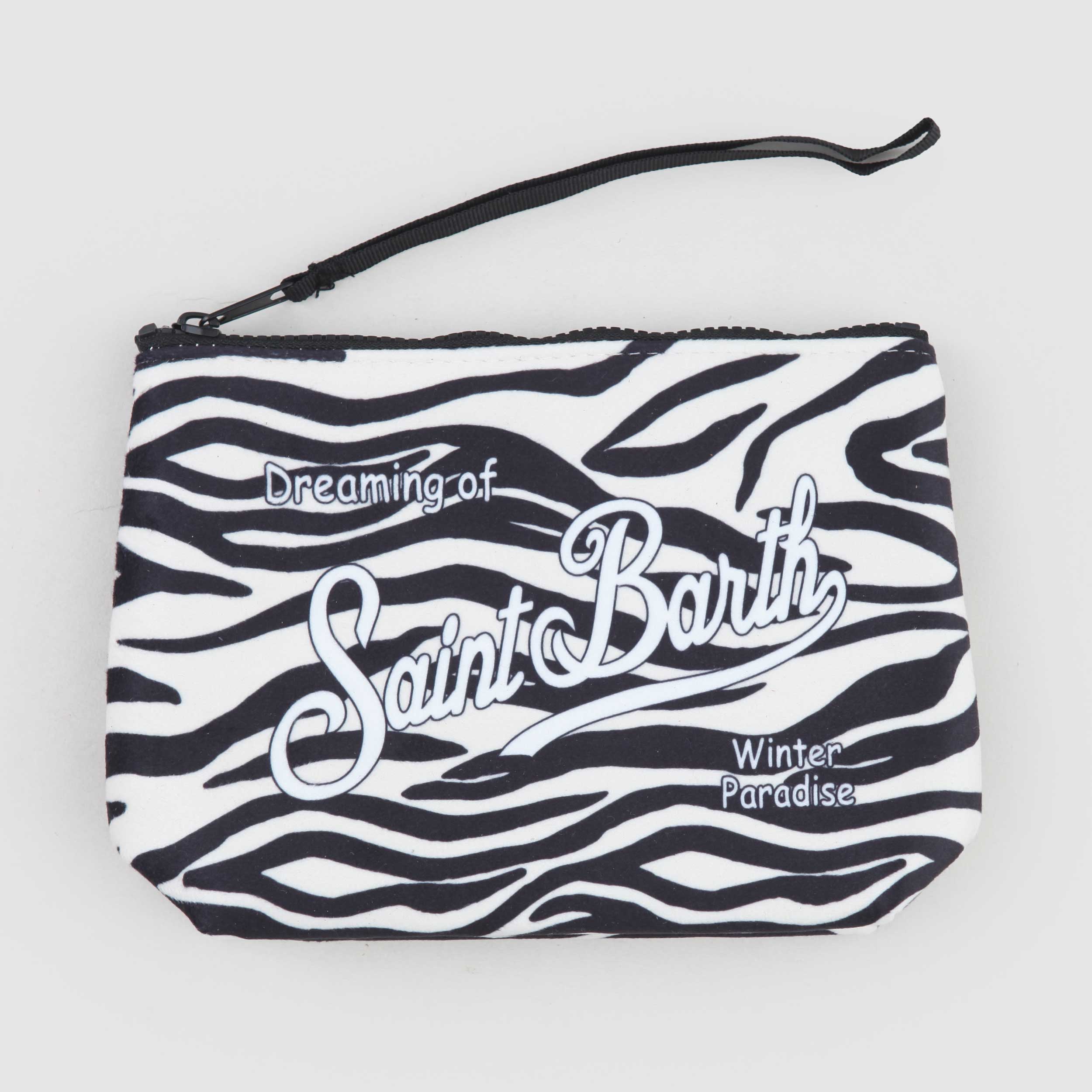 Pochette Aline Zebrata Firmata MC2 SAINT BARTH - annameglio.com abbigliamento moda