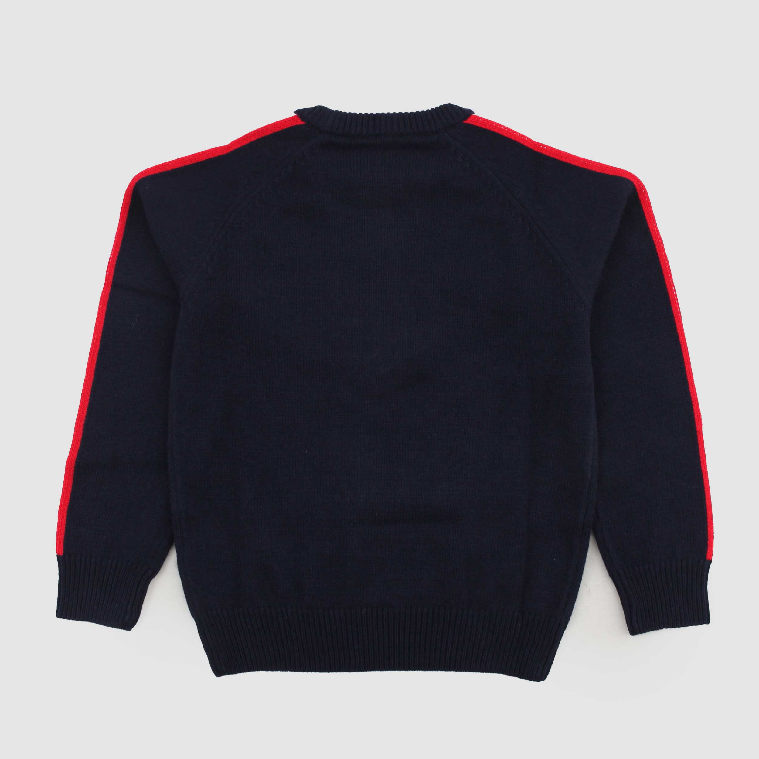 Maglioncino Blu Con Bande Firmato MC2 SAINT BARTH - annameglio.com abbigliamento moda