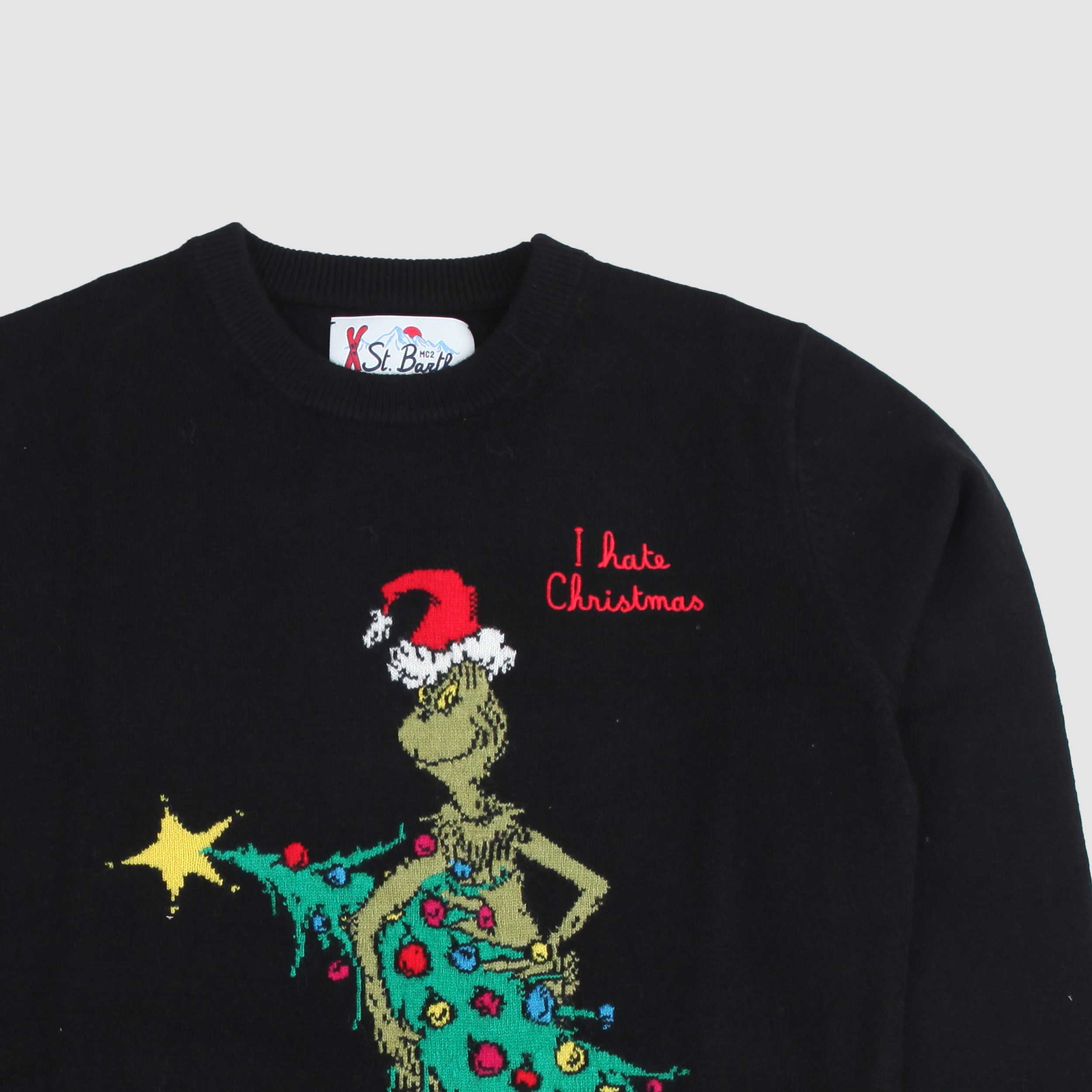 Maglioncino Nero Natalizio By MC2 SAINT BARTH