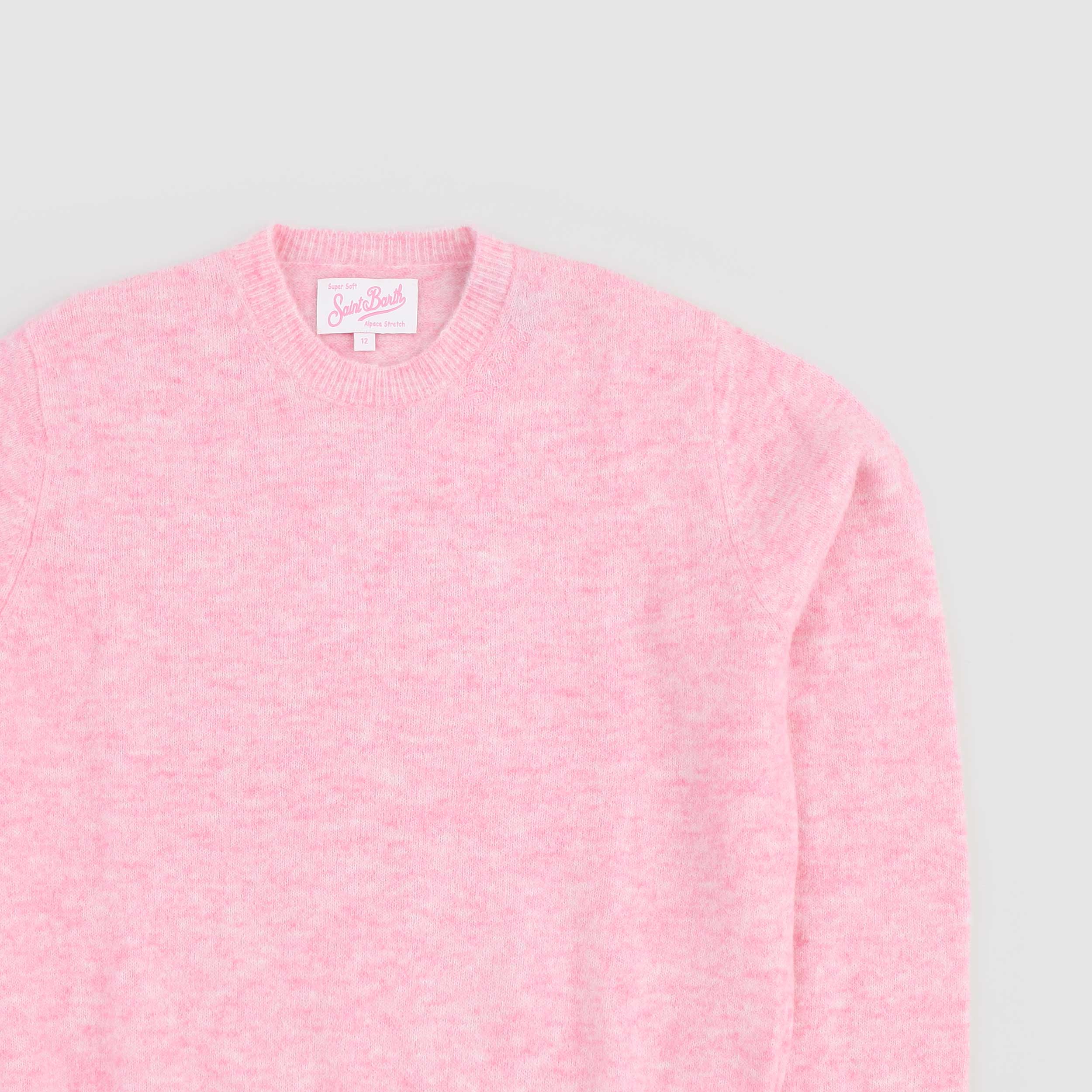 Maglioncino Rosa Con Logo By MC2 SAINT BARTH - annameglio.com abbigliamento moda