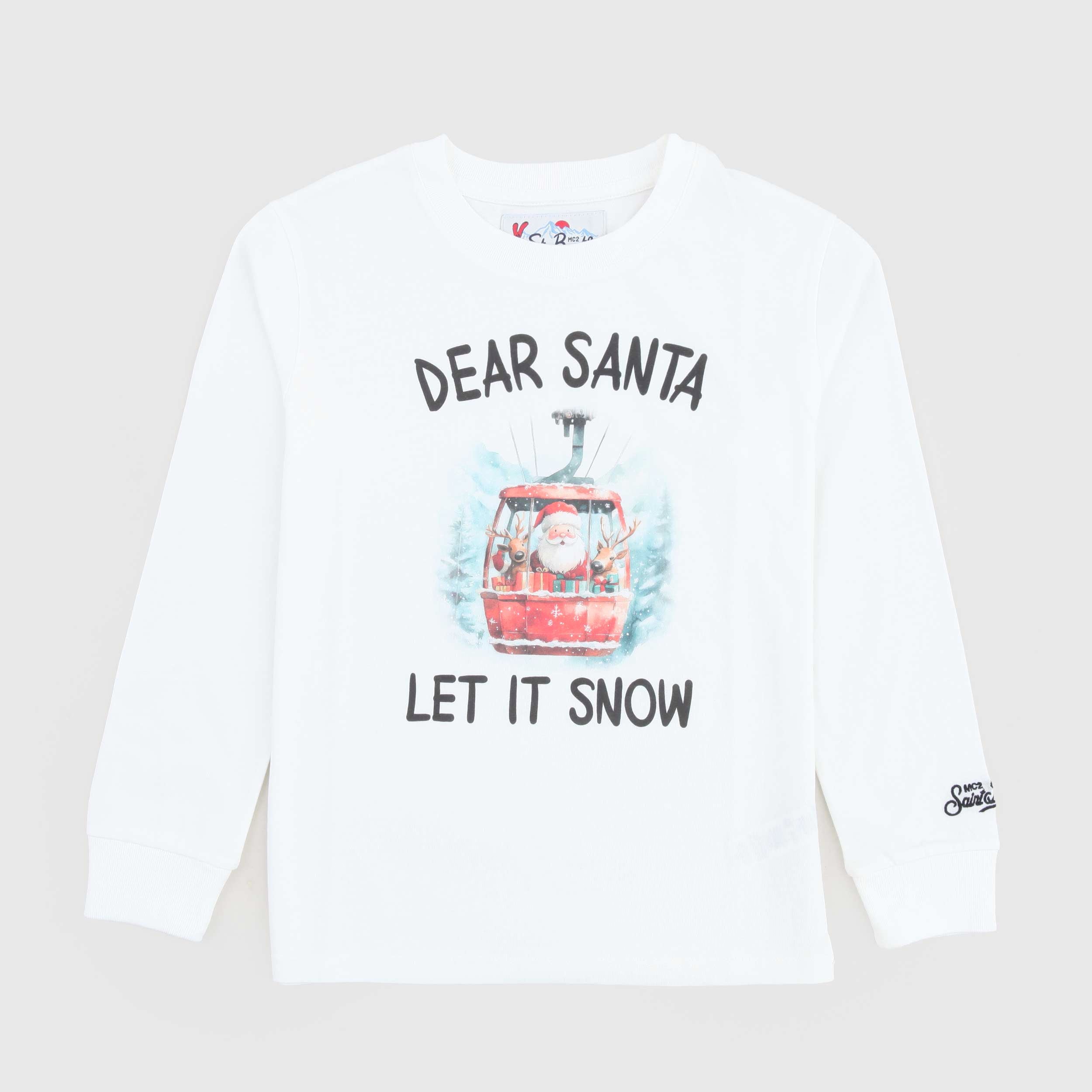 T-shirt Natalizia Bianca By MC2 SAINT BARTH - annameglio.com abbigliamento moda