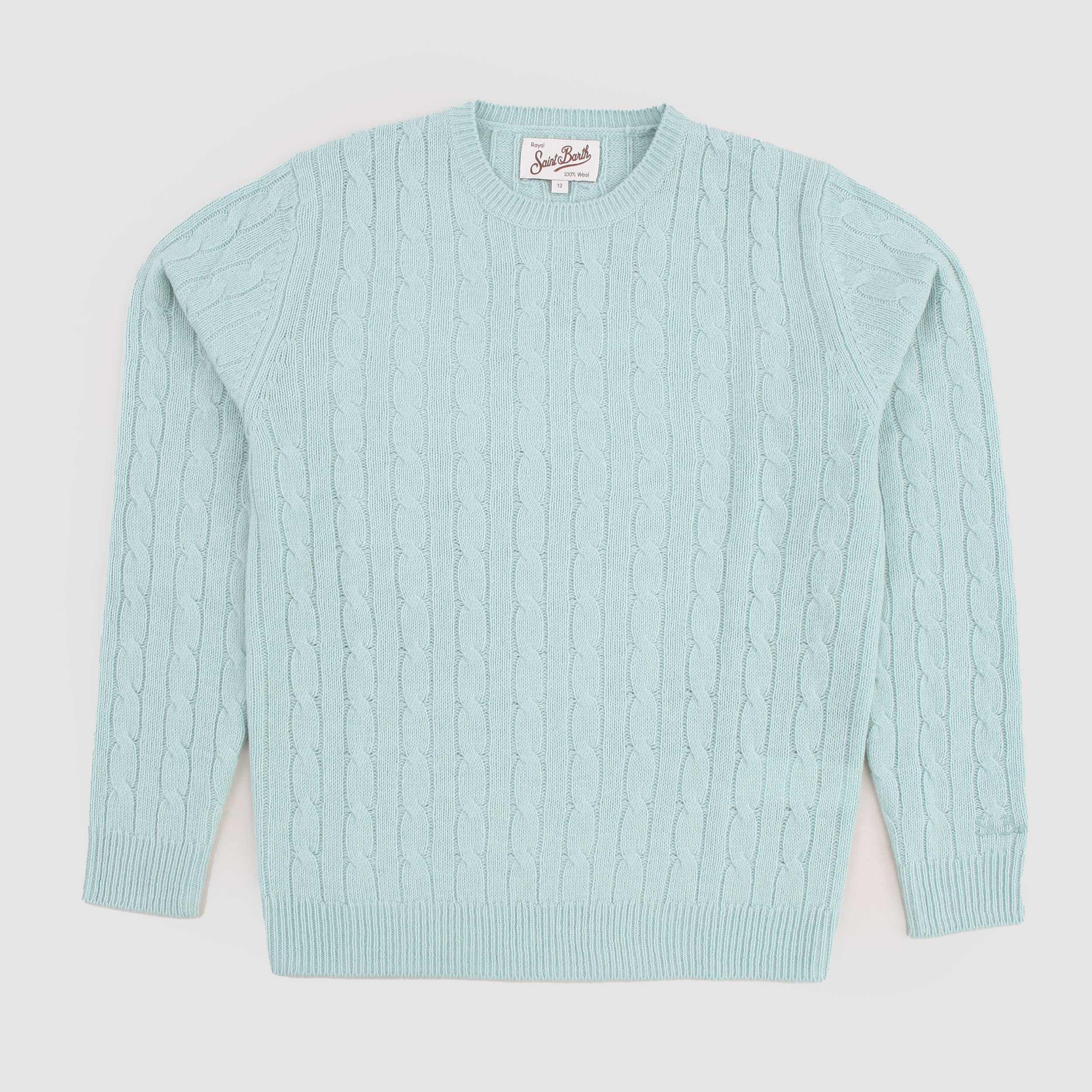 Maglione Verde Acqua Firmato MC2 SAINT BARTH - annameglio.com abbigliamento moda