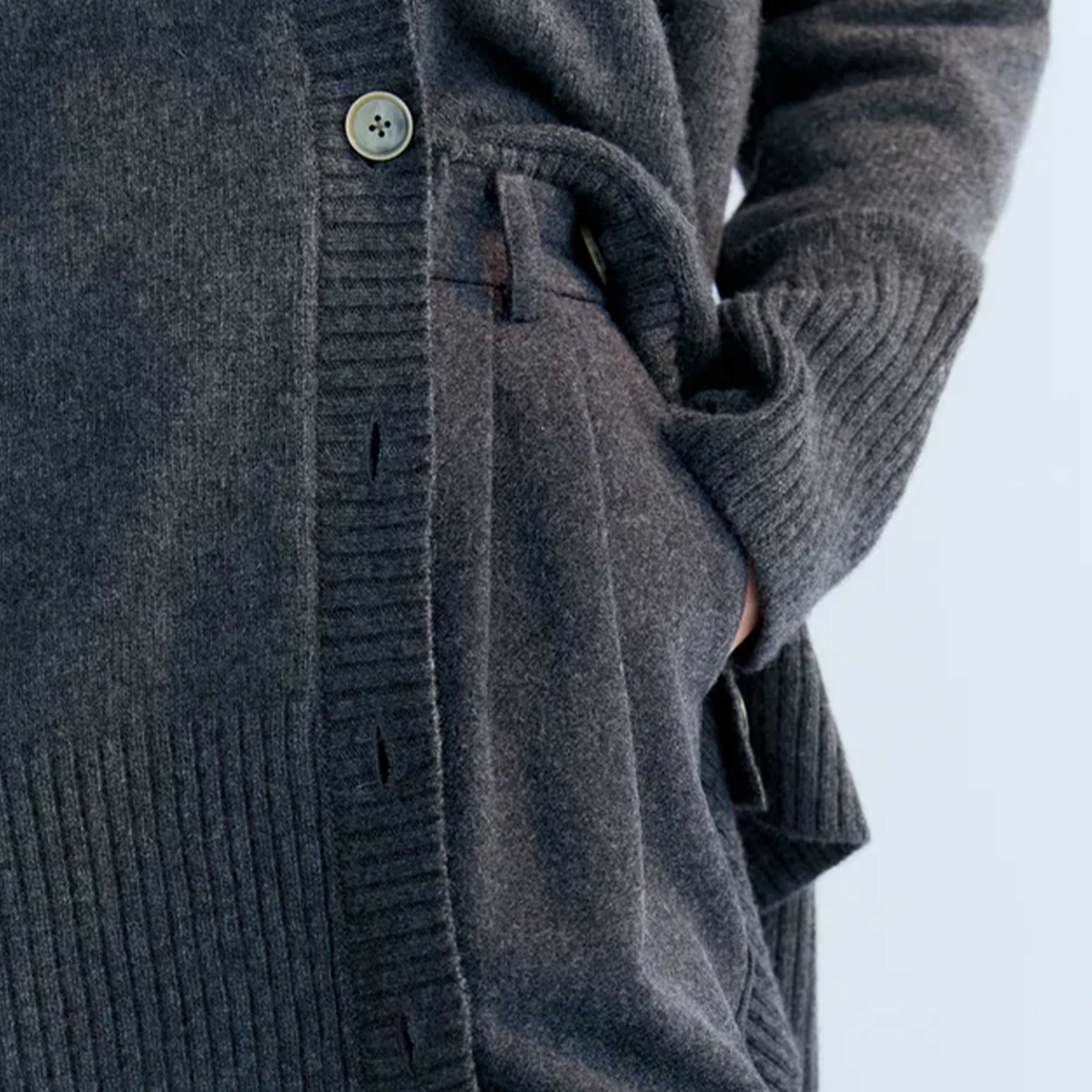 Cardigan Grigio E Bottoni Firmato THE NEW SOCIETY - annameglio.com abbigliamento moda