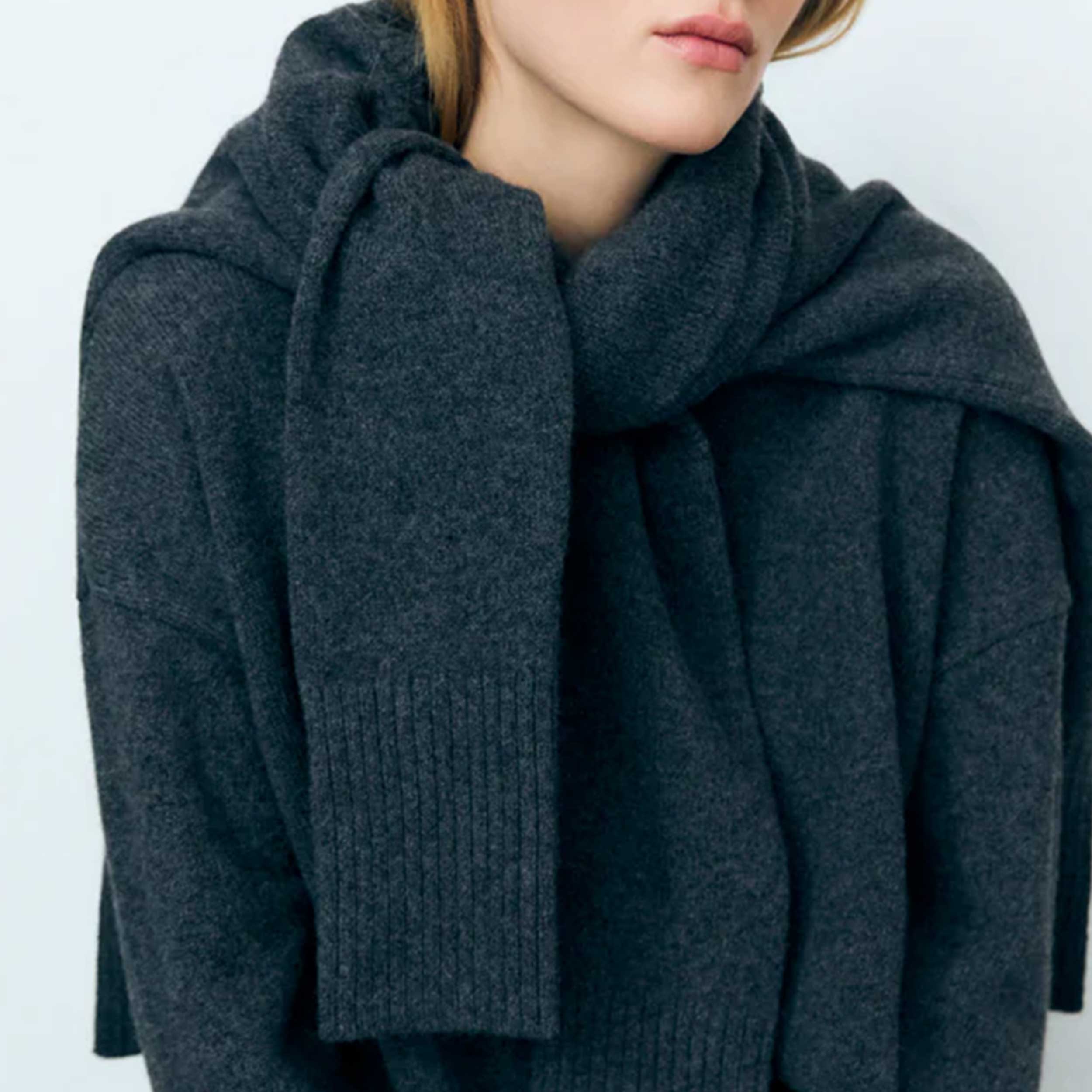 Maglione Grigio Scuro Firmato THE NEW SOCIETY - annameglio.com abbigliamento moda