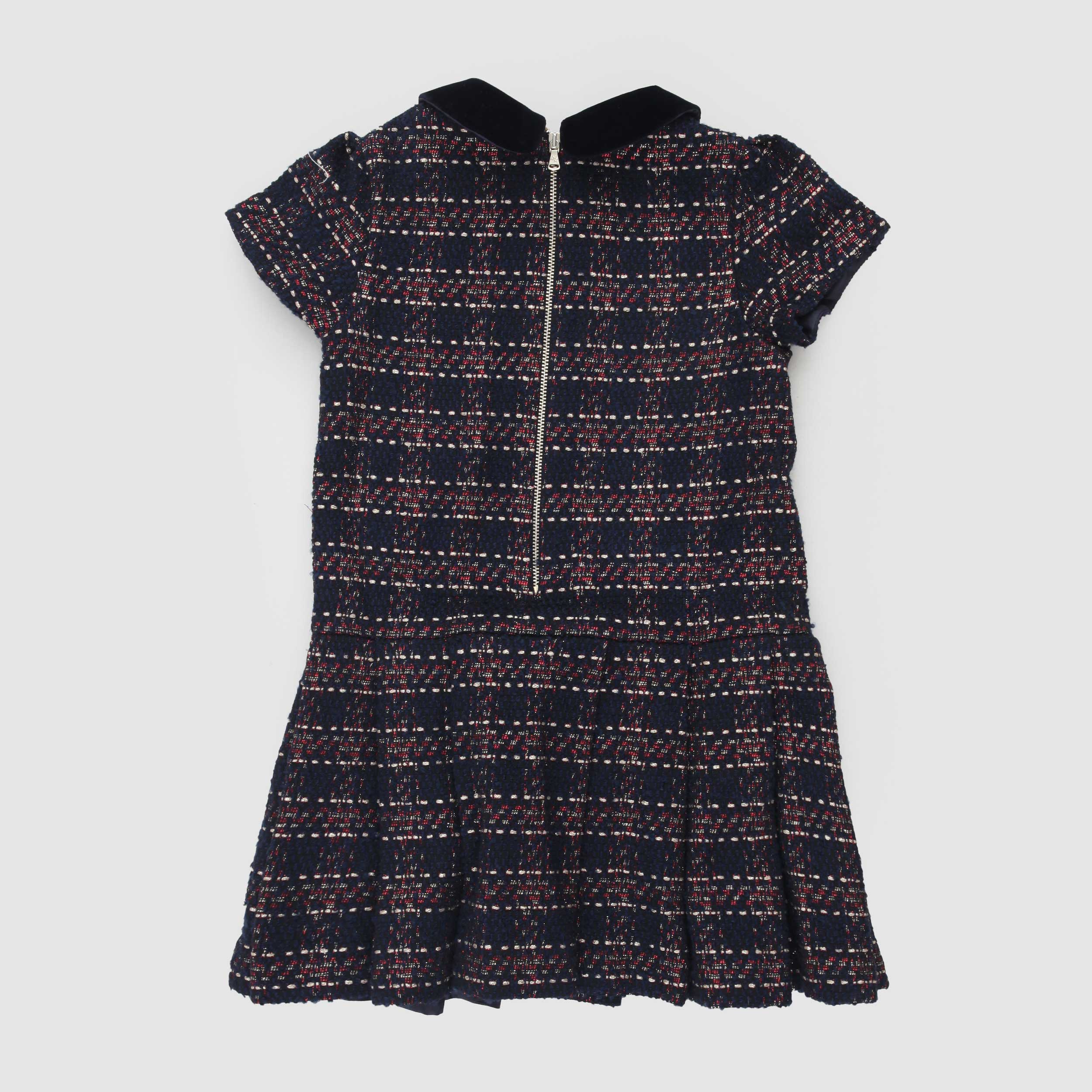 Abito In Velluto A Pieghe By TARTINE ET CHOCOLAT - annameglio.com abbigliamento moda