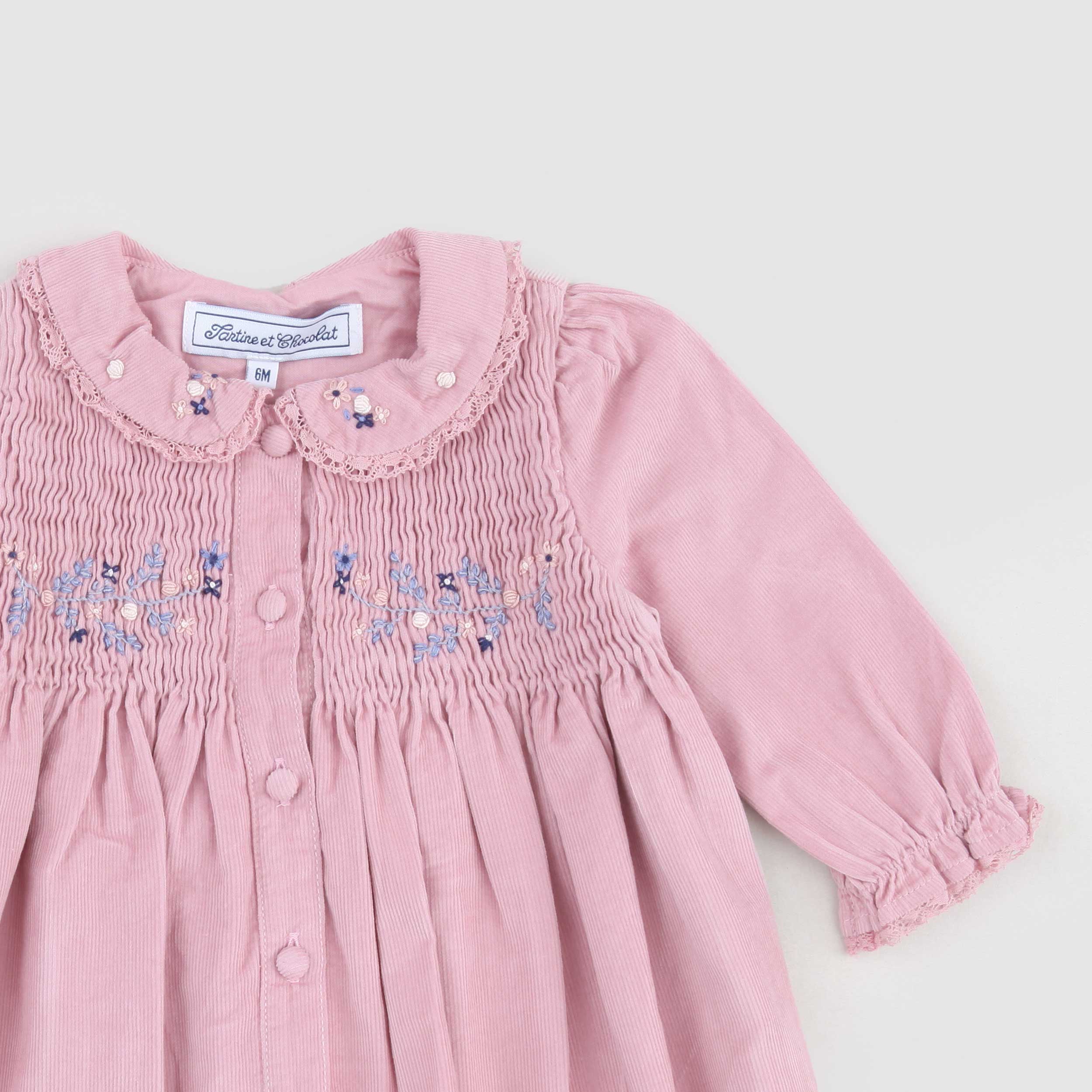 Abito Rosa Mille Righe By TARTINE ET CHOCOLAT - annameglio.com abbigliamento moda