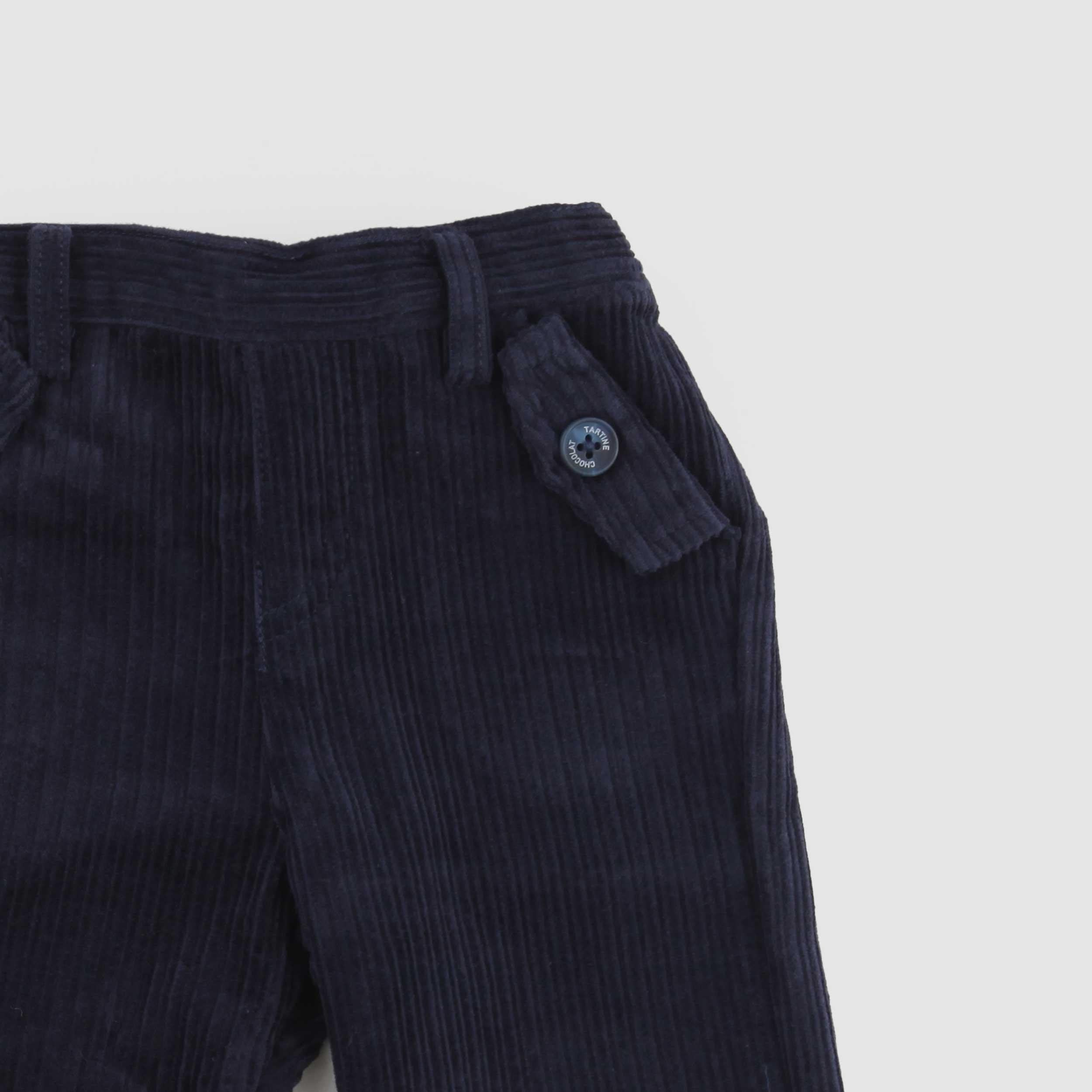 Pantalone Blu In Velluto By TARTINE ET CHOCOLAT - annameglio.com abbigliamento moda