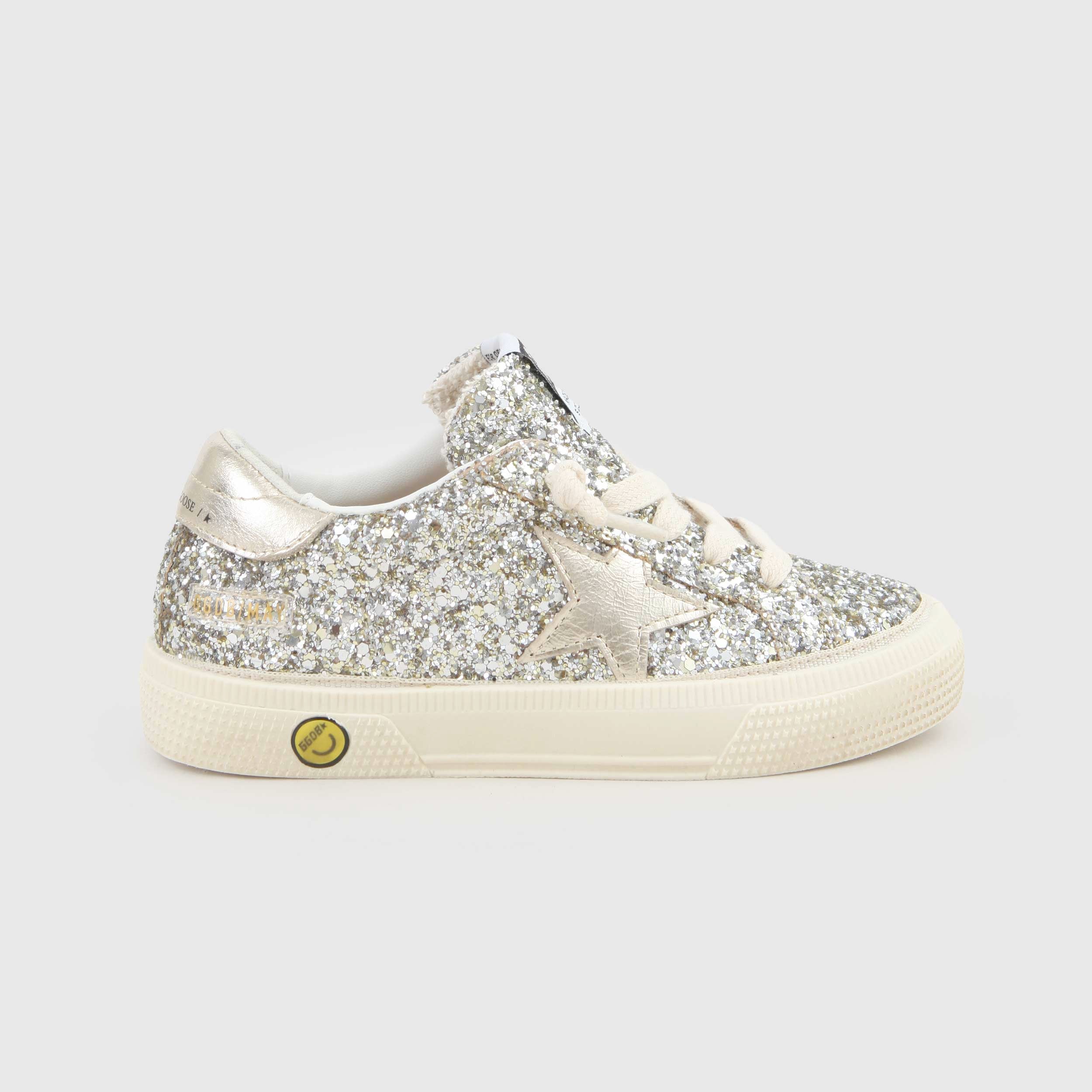 Sneakers May Junior Glitter Firmate GOLDEN GOOSE - annameglio.com abbigliamento moda