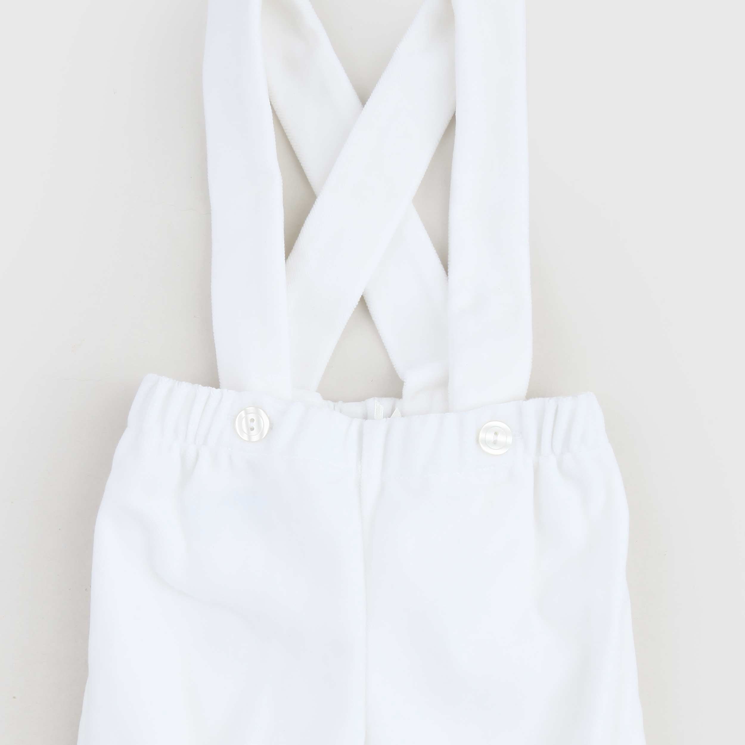 Bermuda Bianco Con Bretelle Firmata COLIBRI - annameglio.com abbigliamento moda