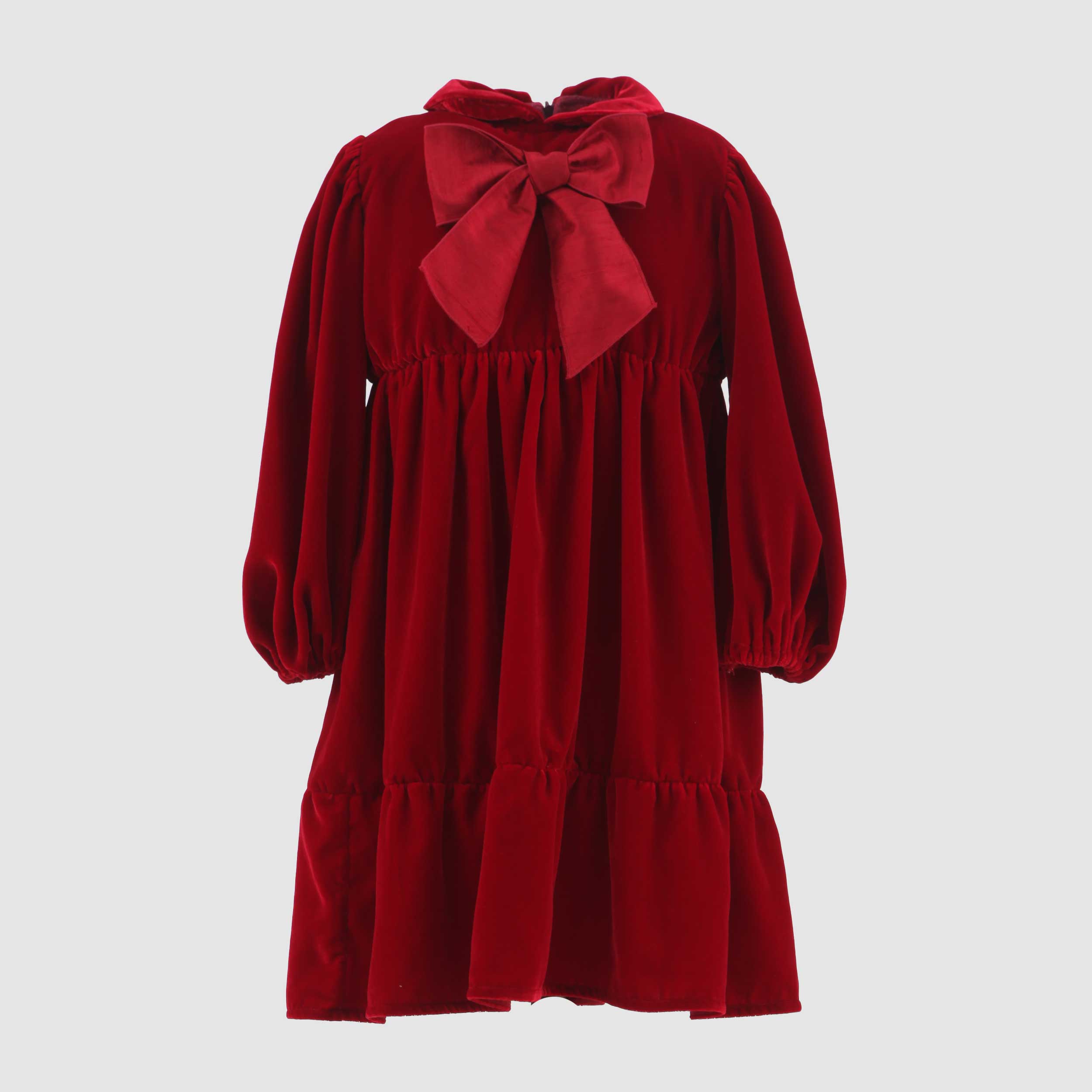 Abito In Velluto Rosso Con Fiocco Firmato COLIBRI - annameglio.com abbigliamento moda