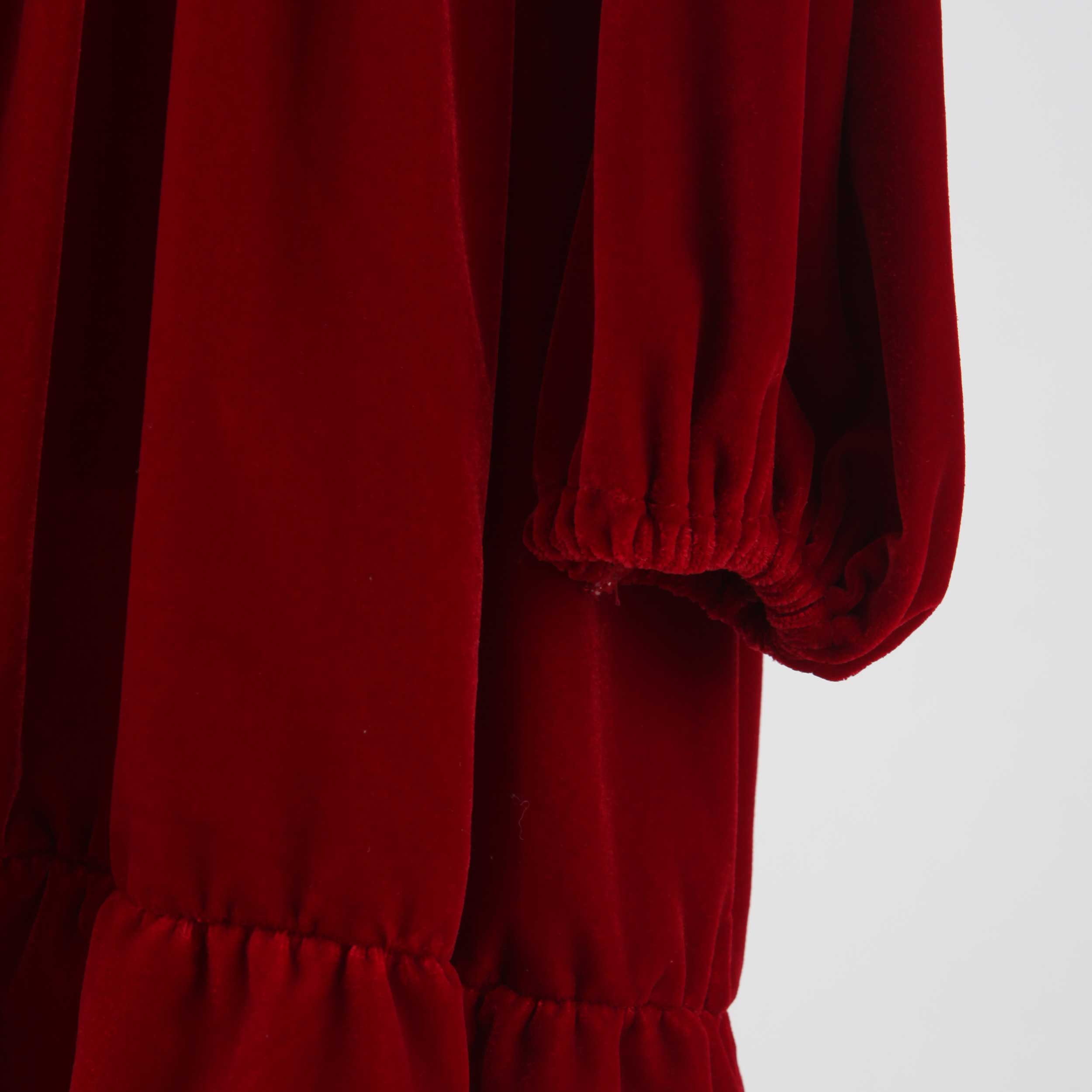 Abito In Velluto Rosso Con Fiocco Firmato COLIBRI - annameglio.com abbigliamento moda