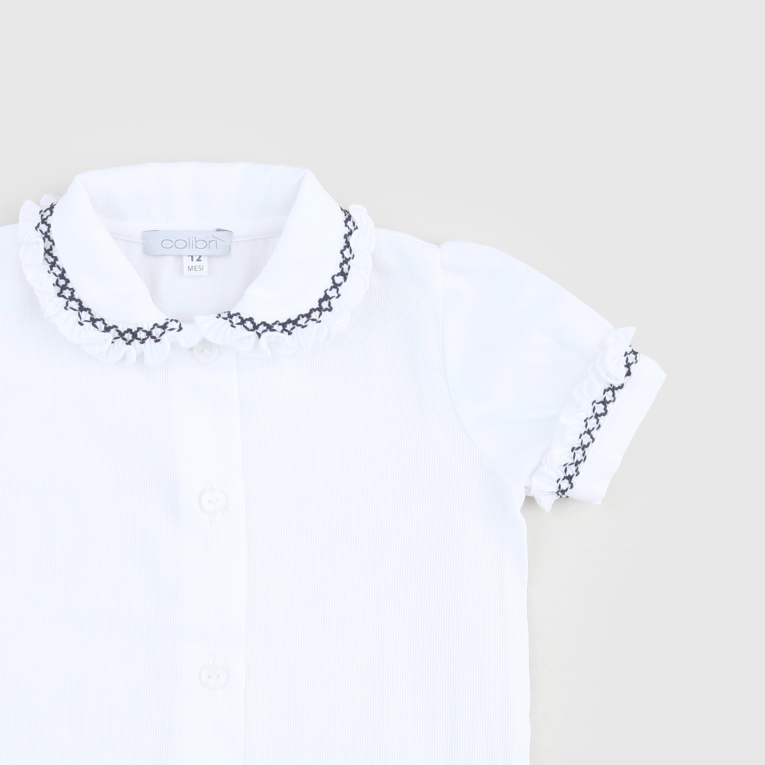 Camicetta Con Ricami Neri Firmata COLIBRI - annameglio.com abbigliamento moda