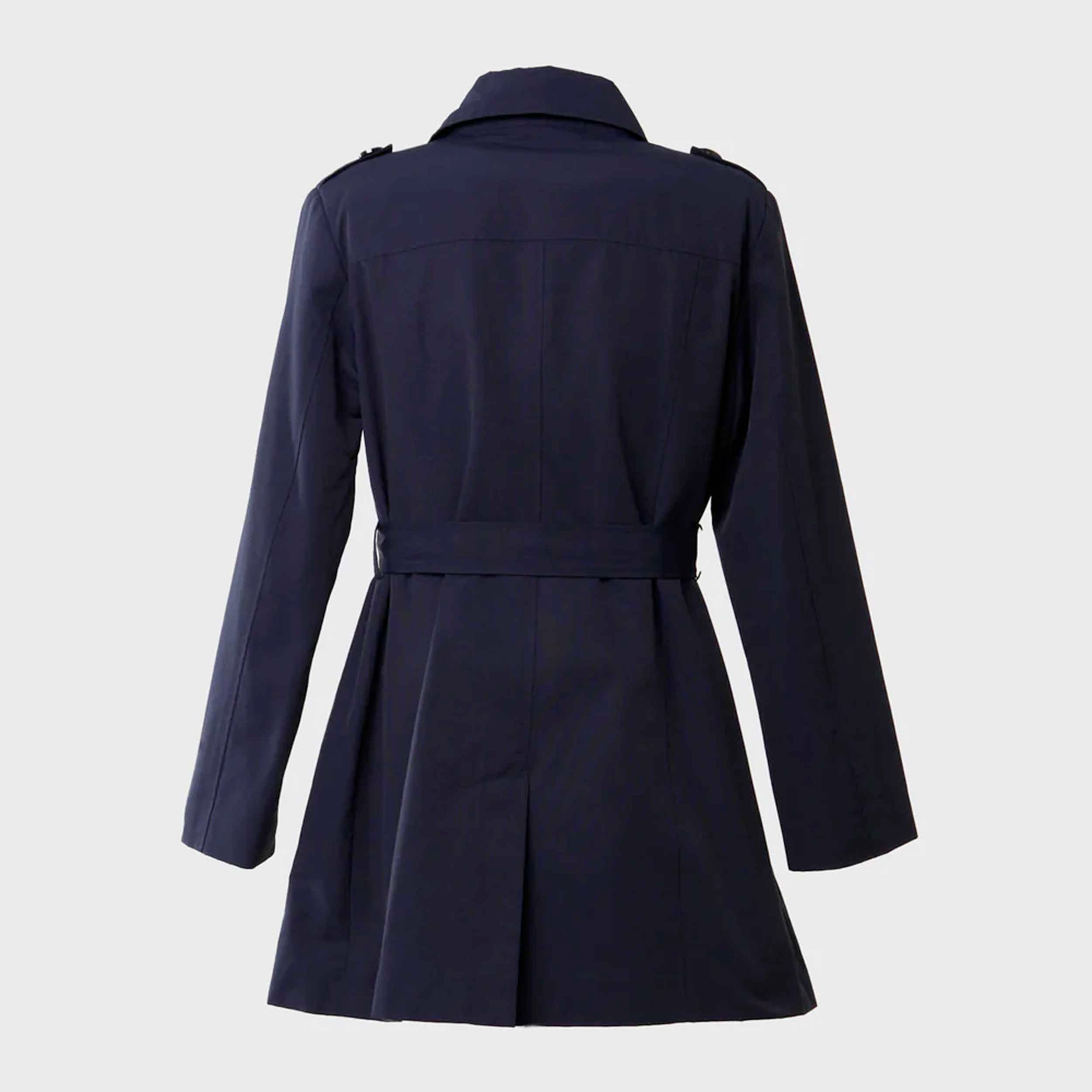 cappotto trench blu ragazza