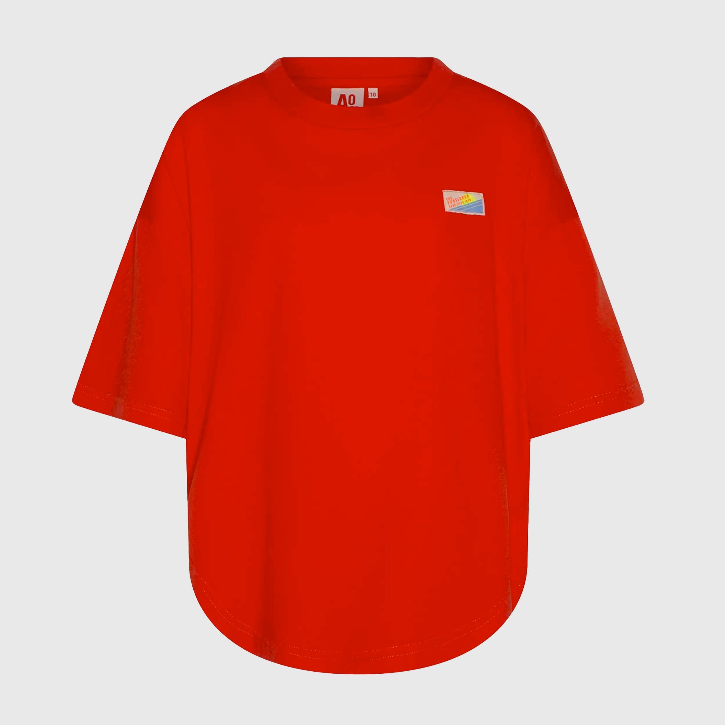 T-shirt Arancio Modello Lungo Firmata AMERICAN OUTFITTERS