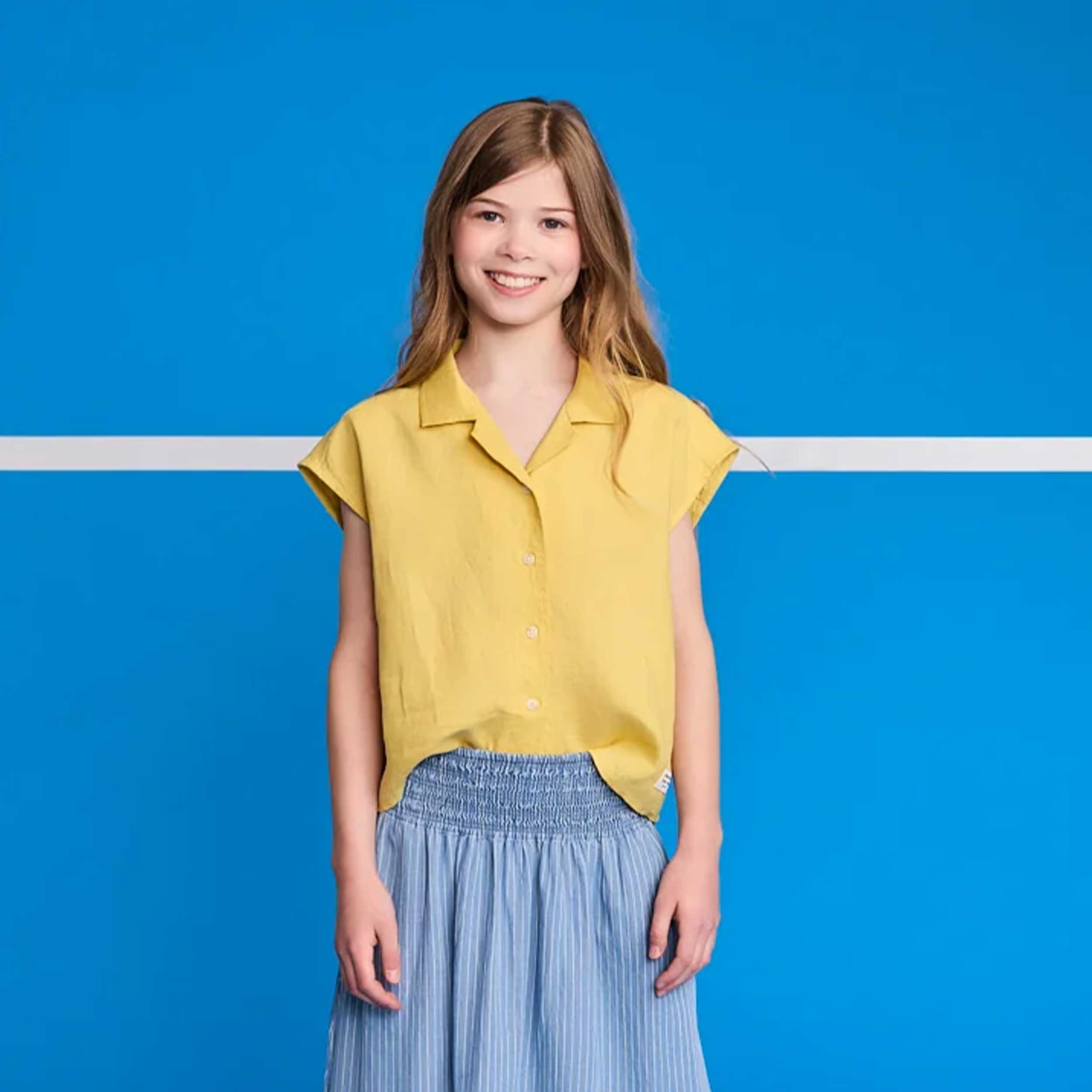 Yellow Ochre Sleeveless Shirt by AMERICAN OUTFITTERS