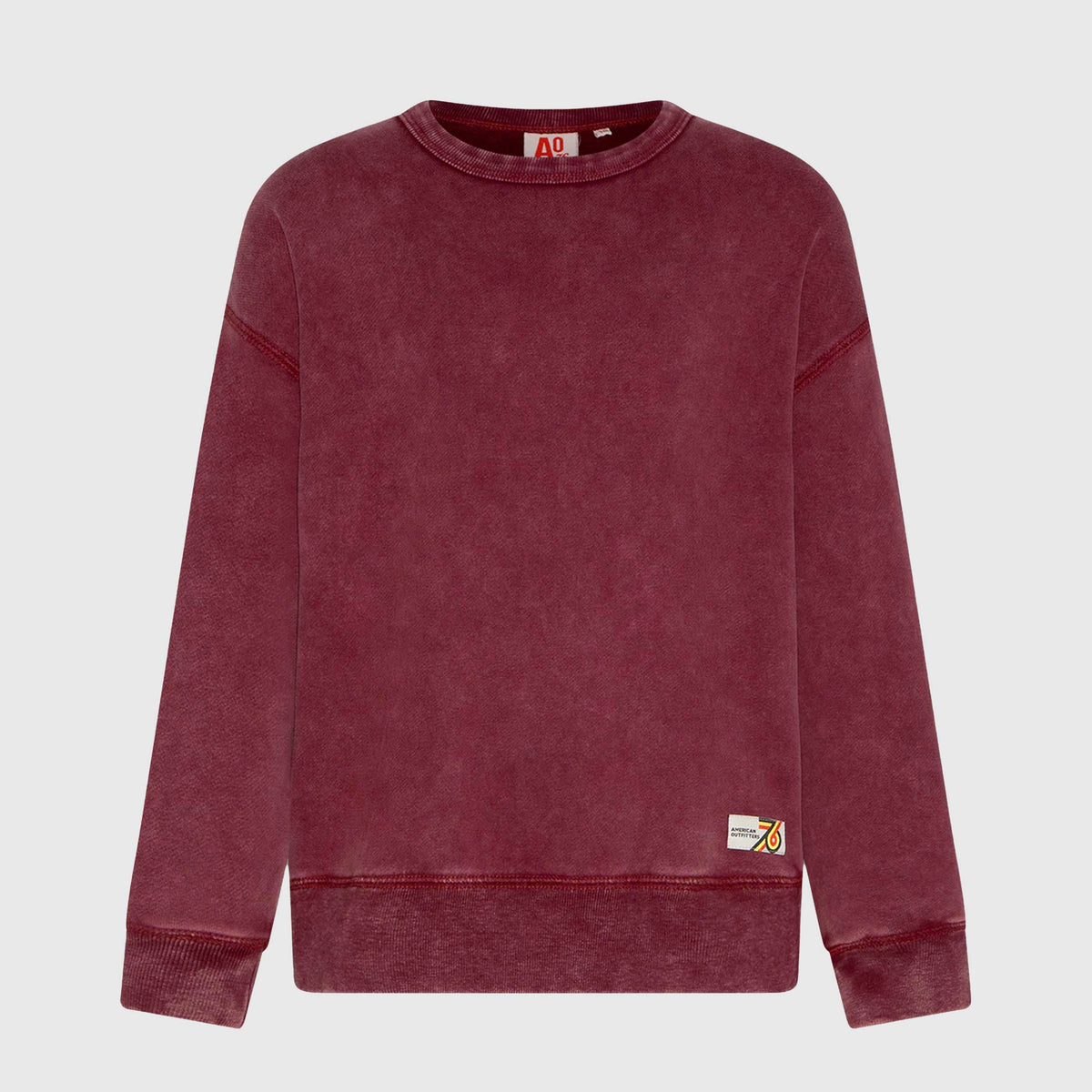 Felpa Bordeaux con Targhetta per Ragazzi by AMERICAN OUTFITTERS