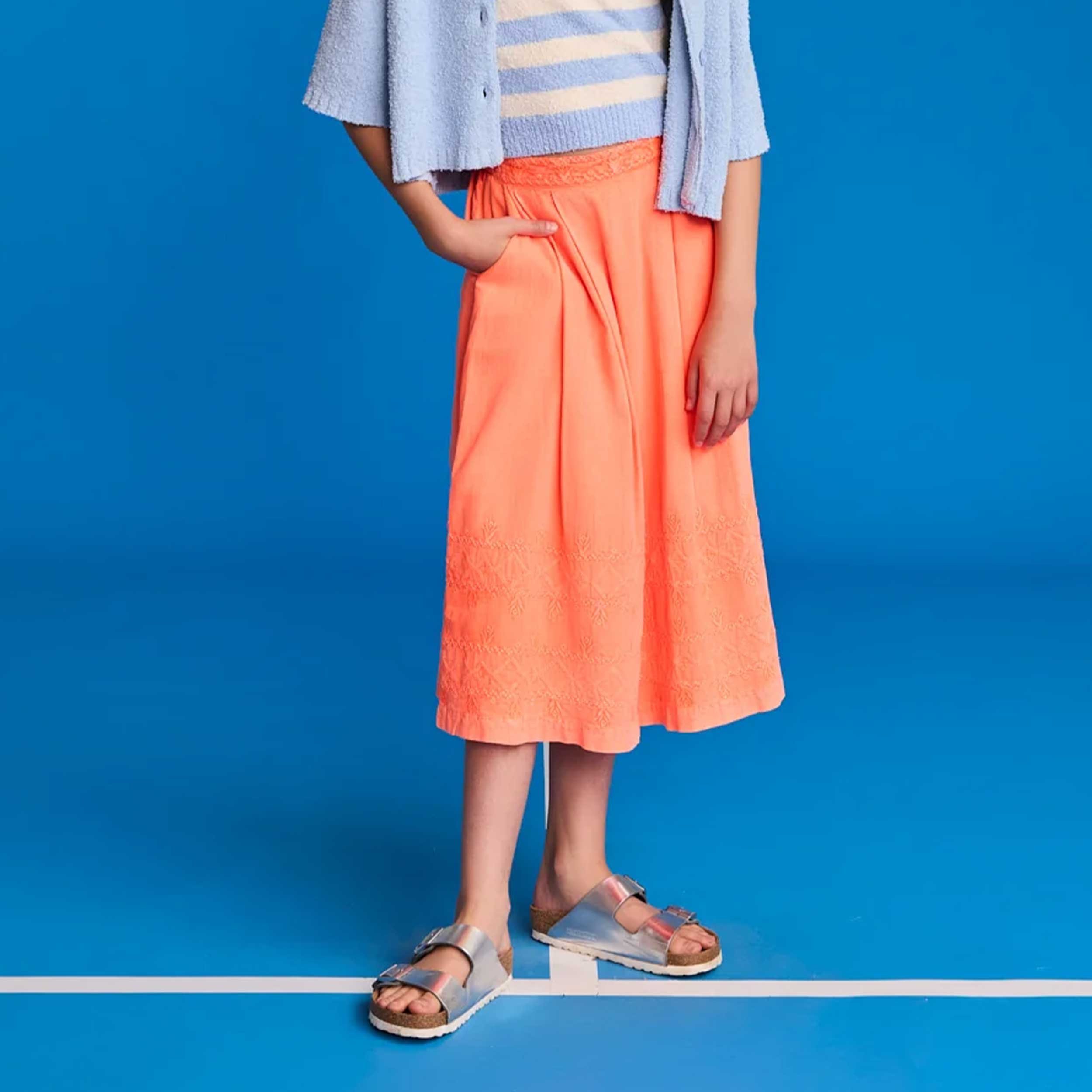 Gonna Color Arancio Sara Firmata AMERICAN OUTFITTERS