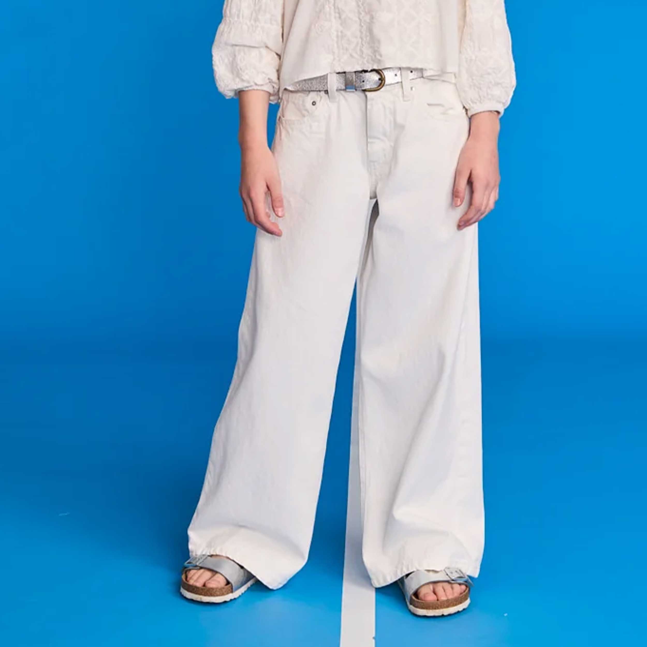 Jeans Bianco Cinque Tasche Firmato AMERICAN OUTFITTERS